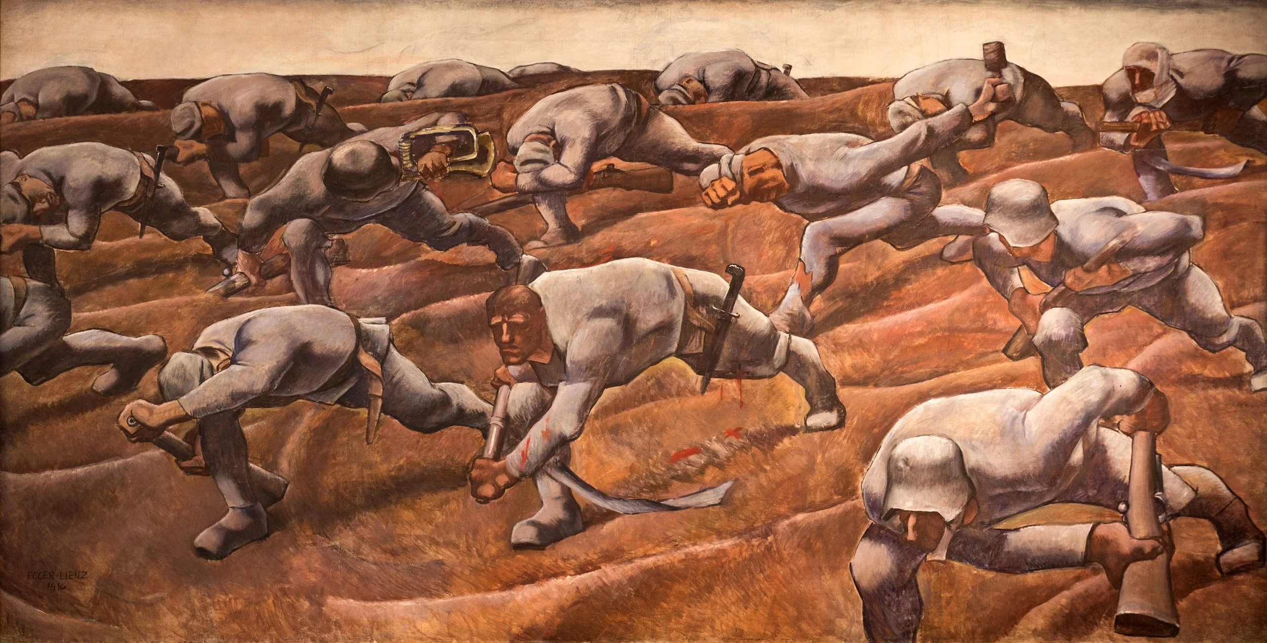 Das Gemälde "Den Namenlosen" von Albin Egger Lienz.