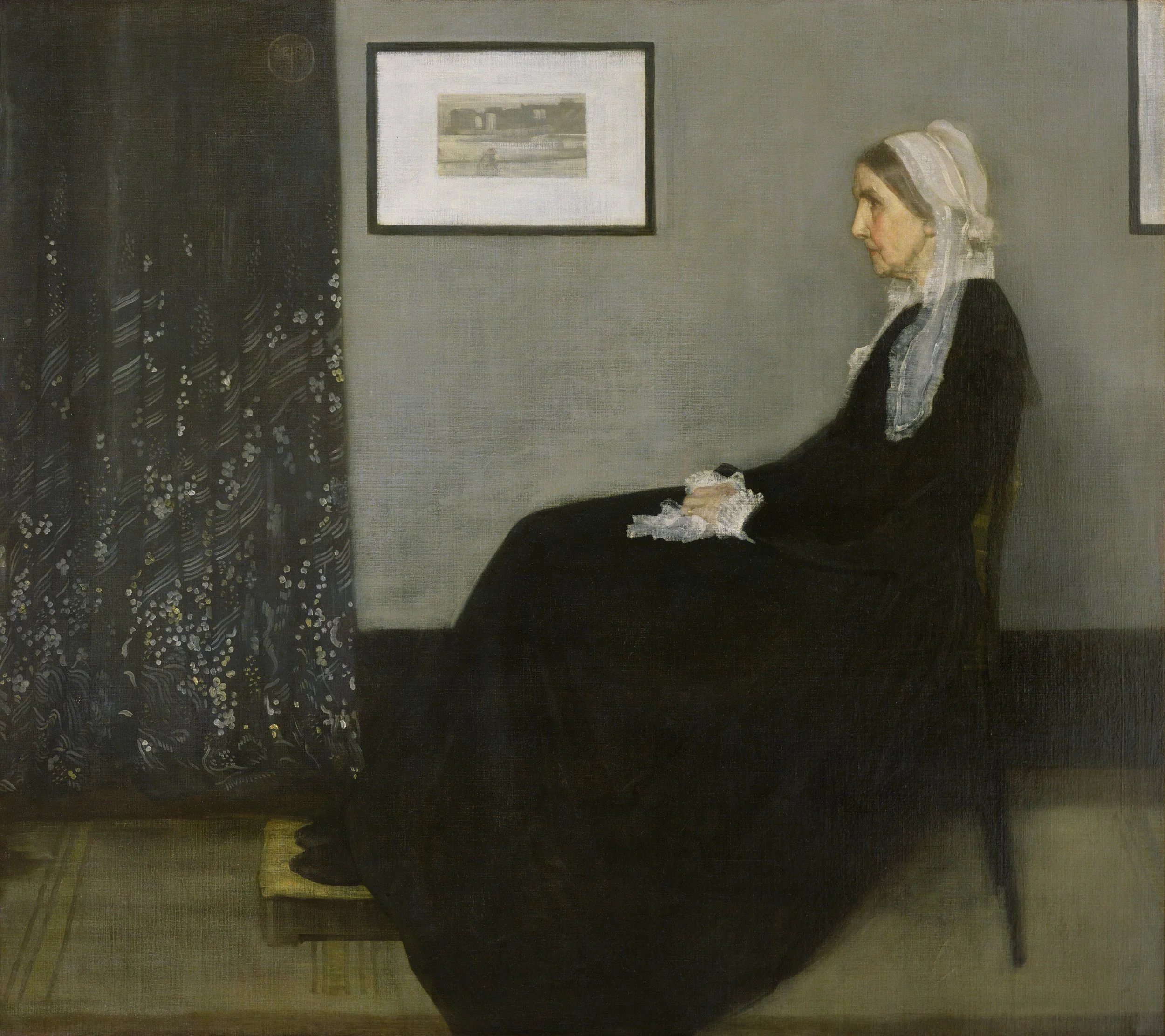 Das Gemälde "Whistler's Mother" von James McNeill Whistler.