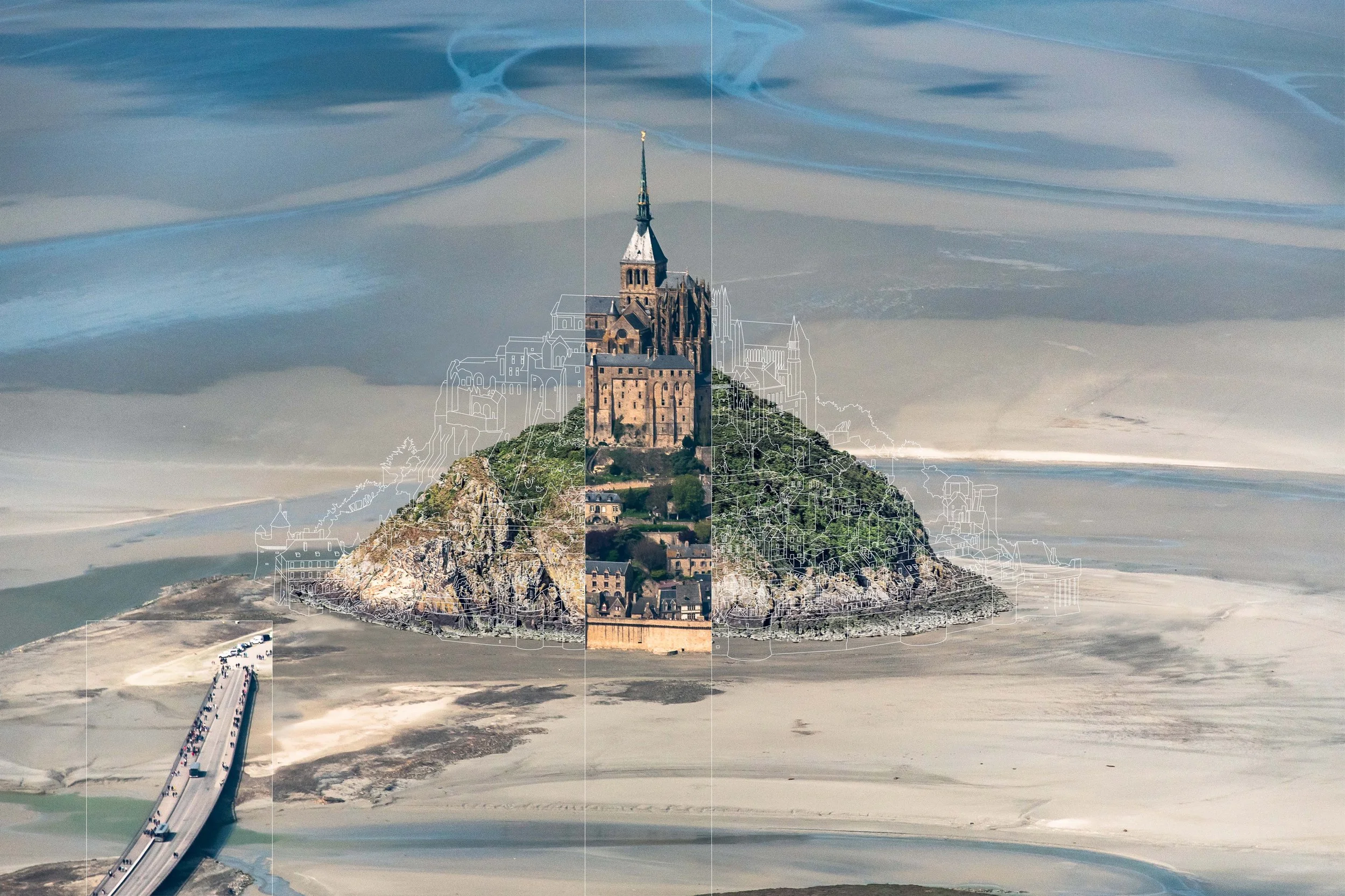 Ein Foto von "Mont Saint-Michel" (Manche • Normandie • Frankreich) bearbeitet von Hati Gerhard Holzinger.