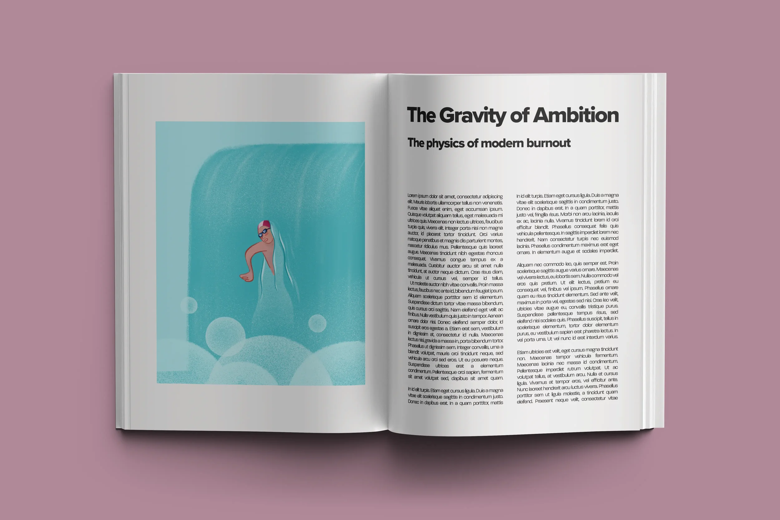 mockup-rivista-illustrazione-editoriale-gravity-of-ambition-burnout.webp