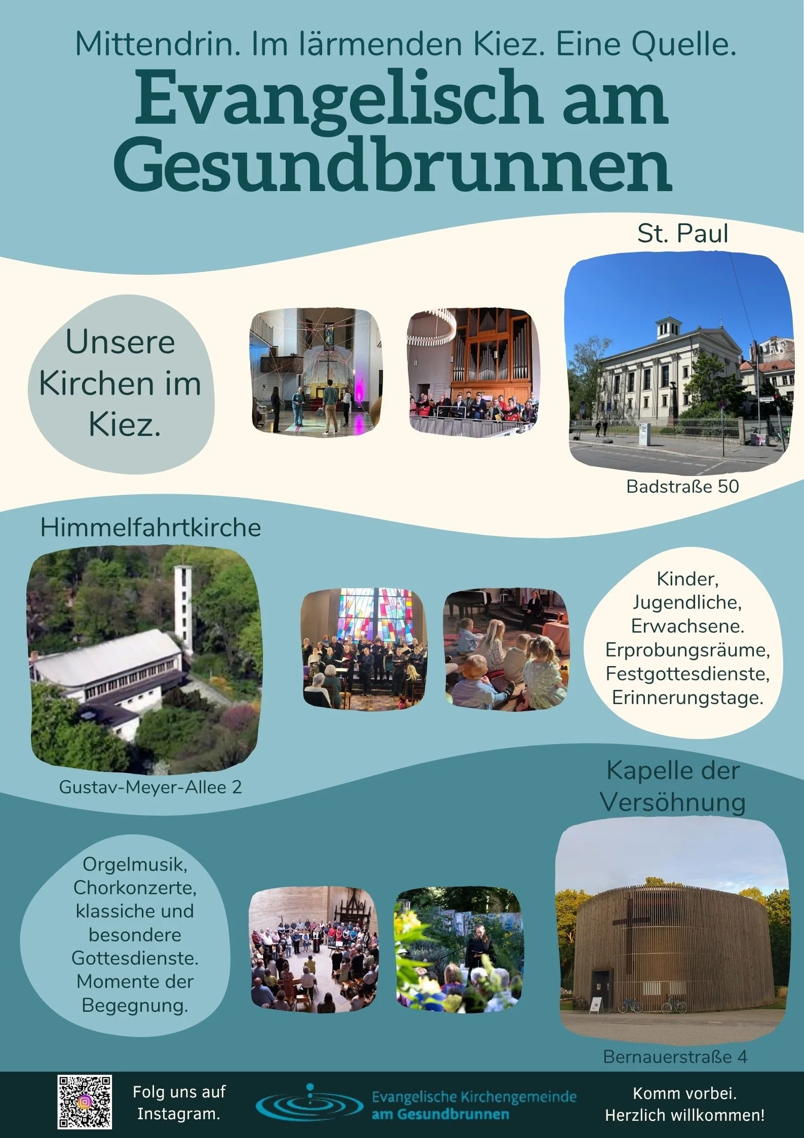 Festwiese: Frieden, Glitzer &amp; Segen - Evangelische Kirchengemeinde am Gesundbrunnen (Marktstand)