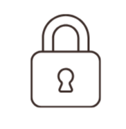 An illustration of a closed padlock
