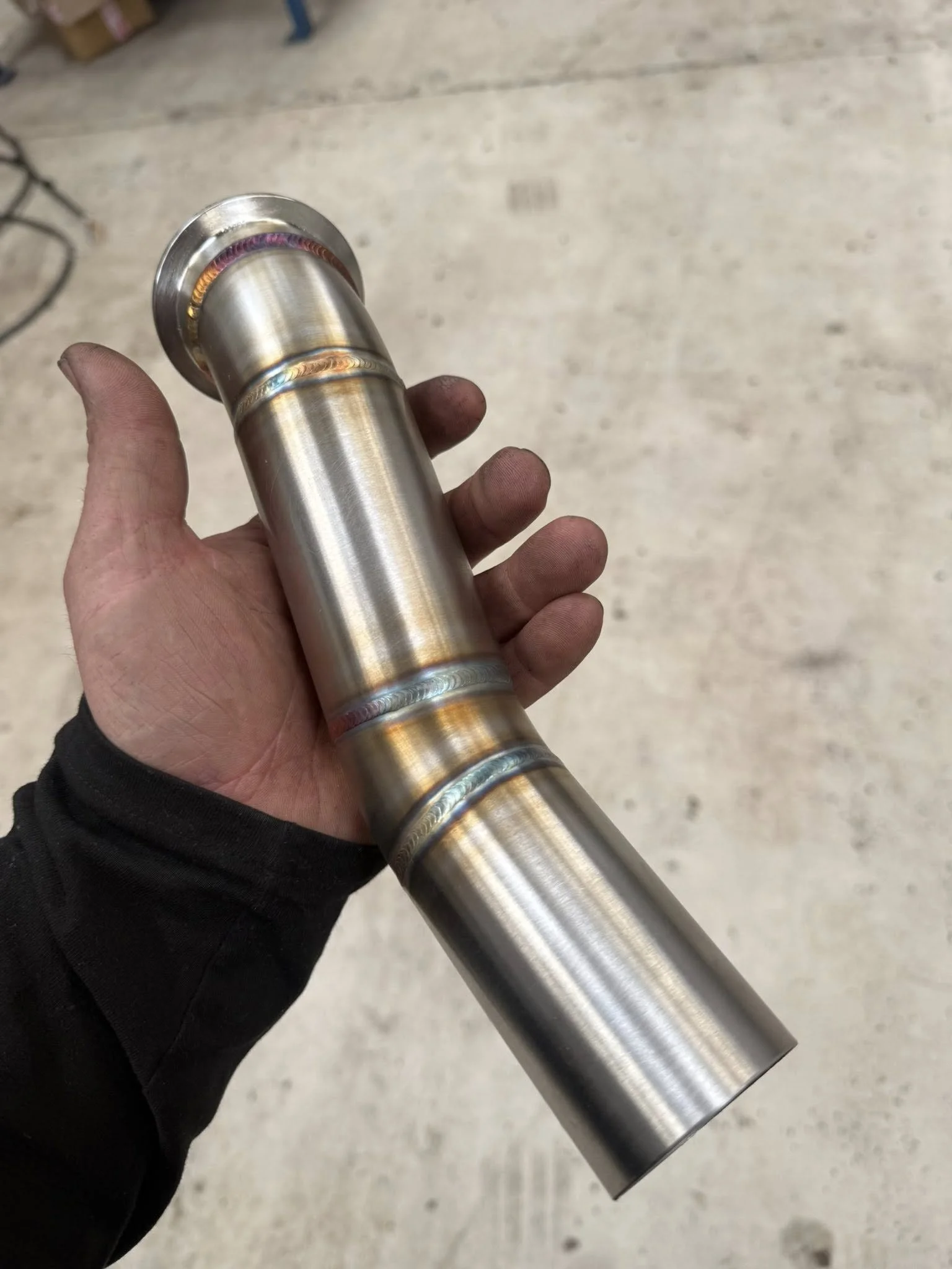 exhaust tig welding