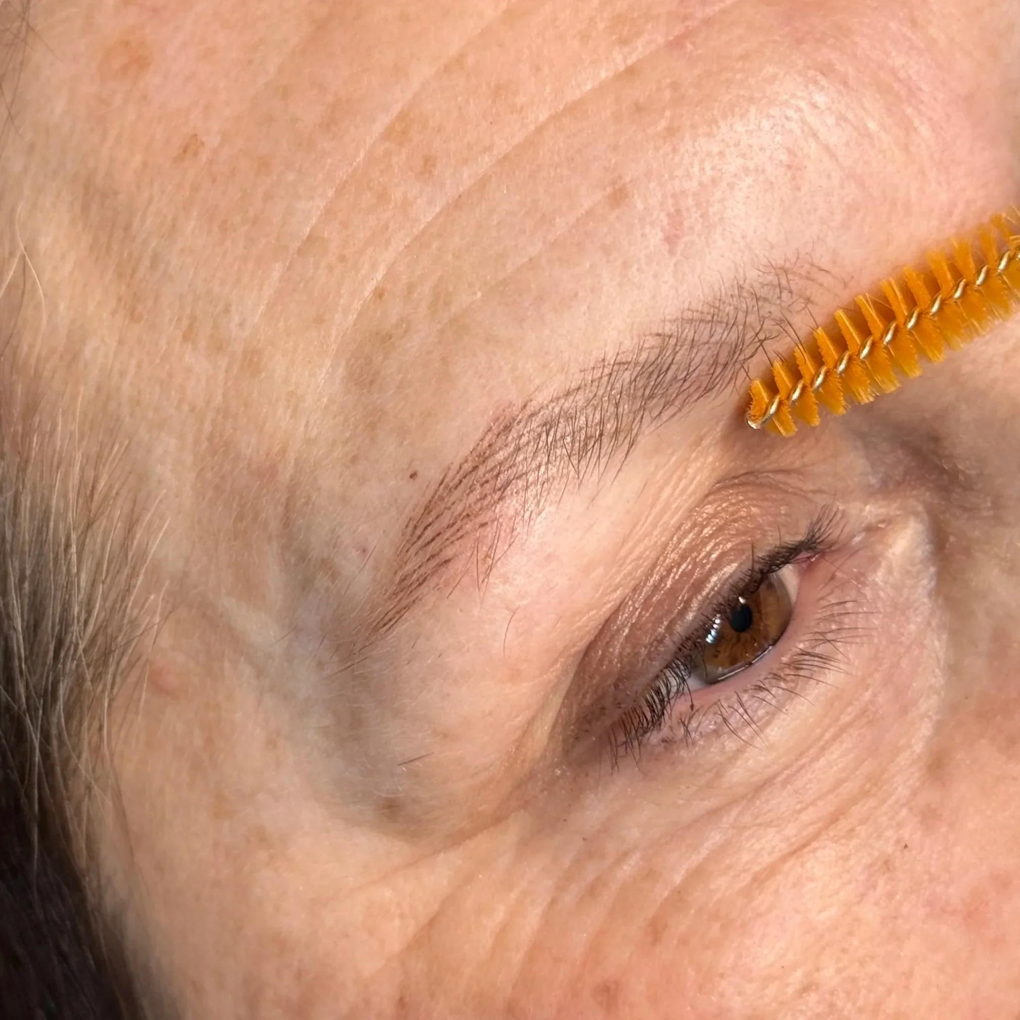 Healed pmu permanent make-up hairstroke brows nano brows hyper-realism leeds uk manchester