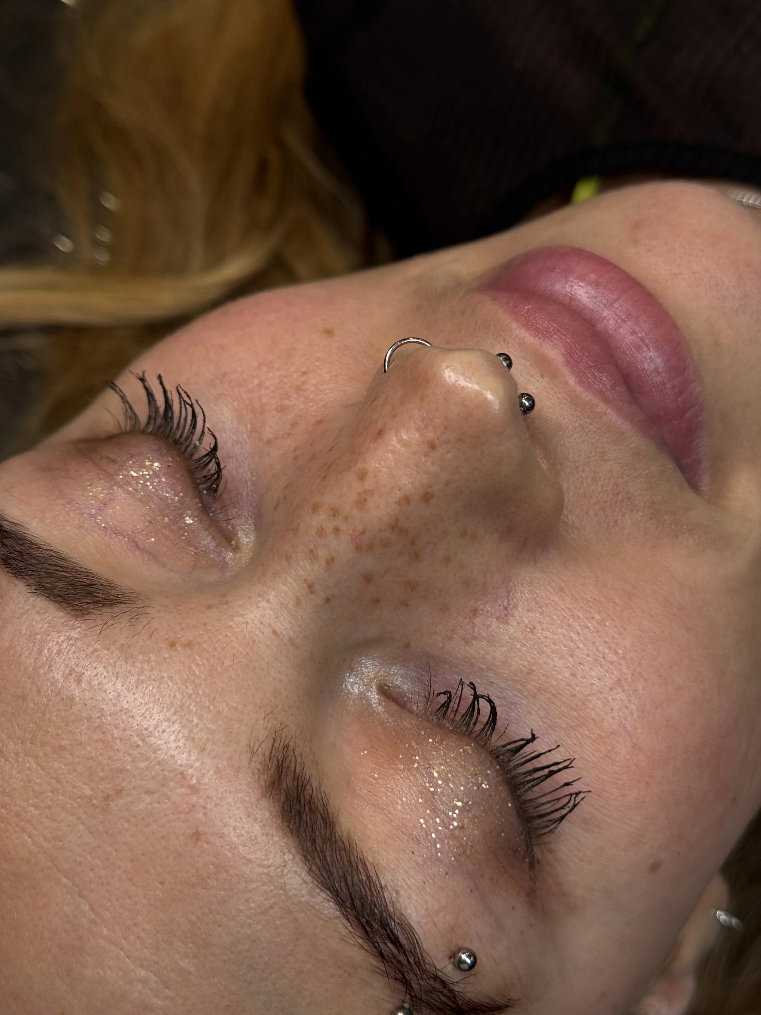 Healed faux freckles freckle tattoo pmu uk Leeds Manchester permanent make-up
