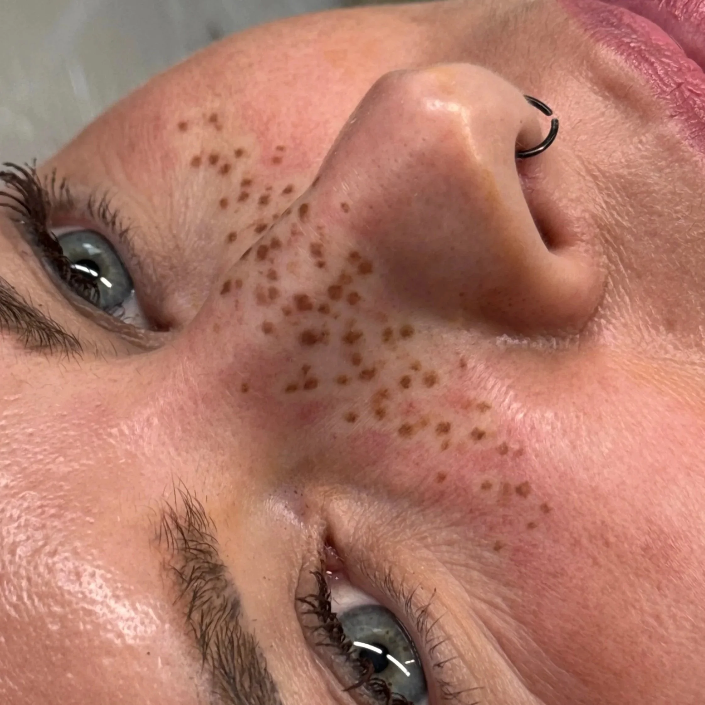 faux freckle tattoo permanent make-up pmu leeds yorkshire uk england