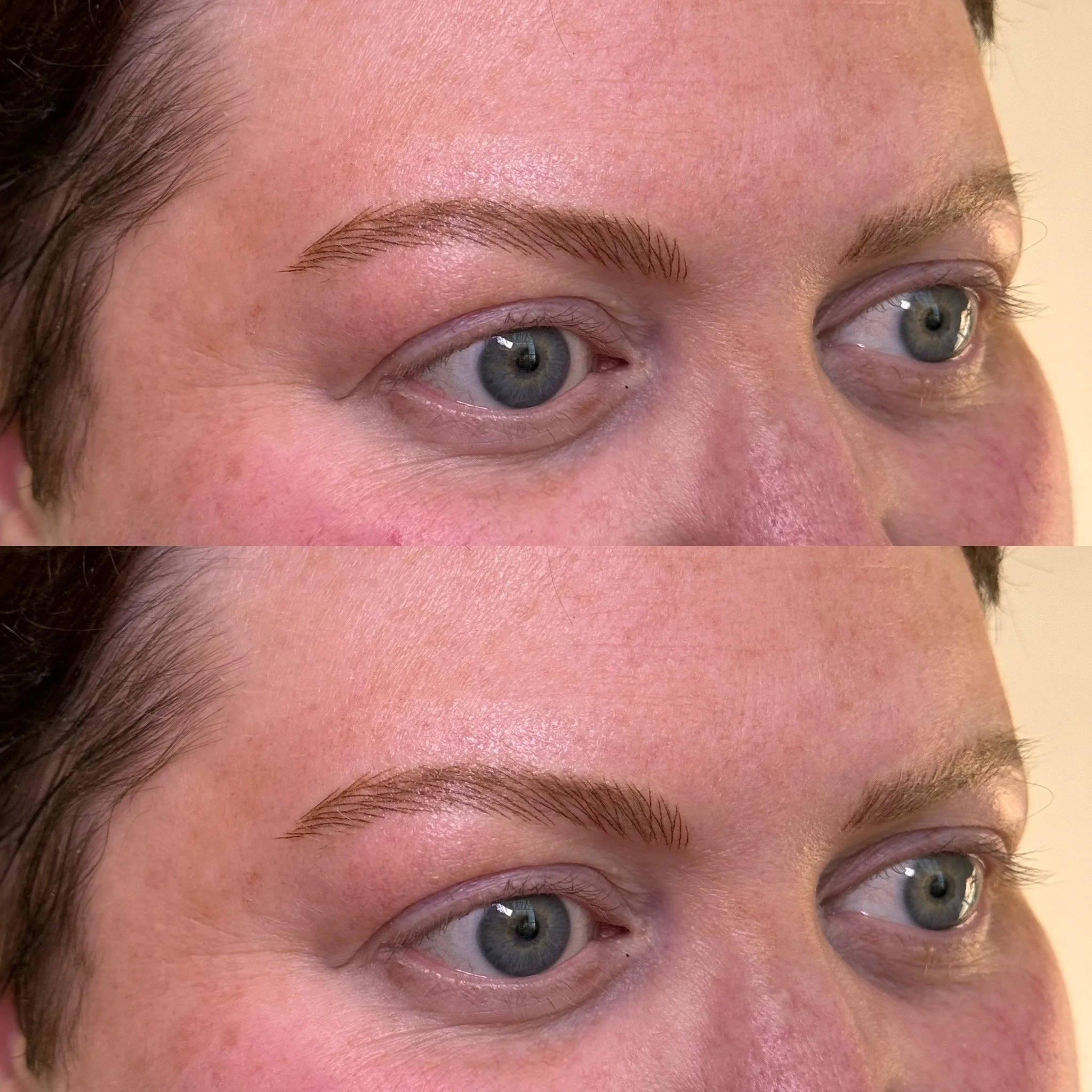 hyper-realism pmu hairstroke brows leeds microblading