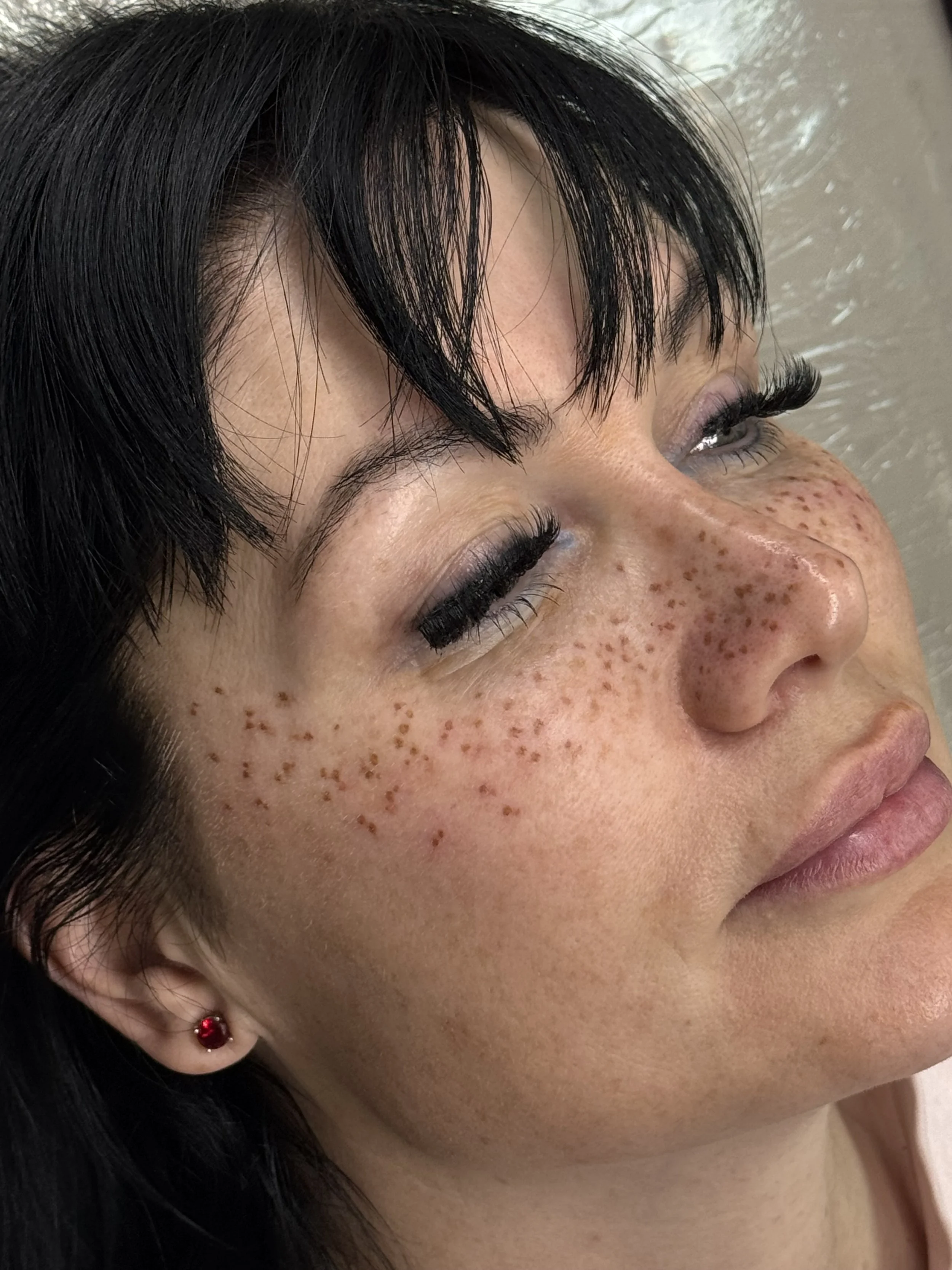 faux freckle tattoo permanent make-up pmu leeds yorkshire uk england