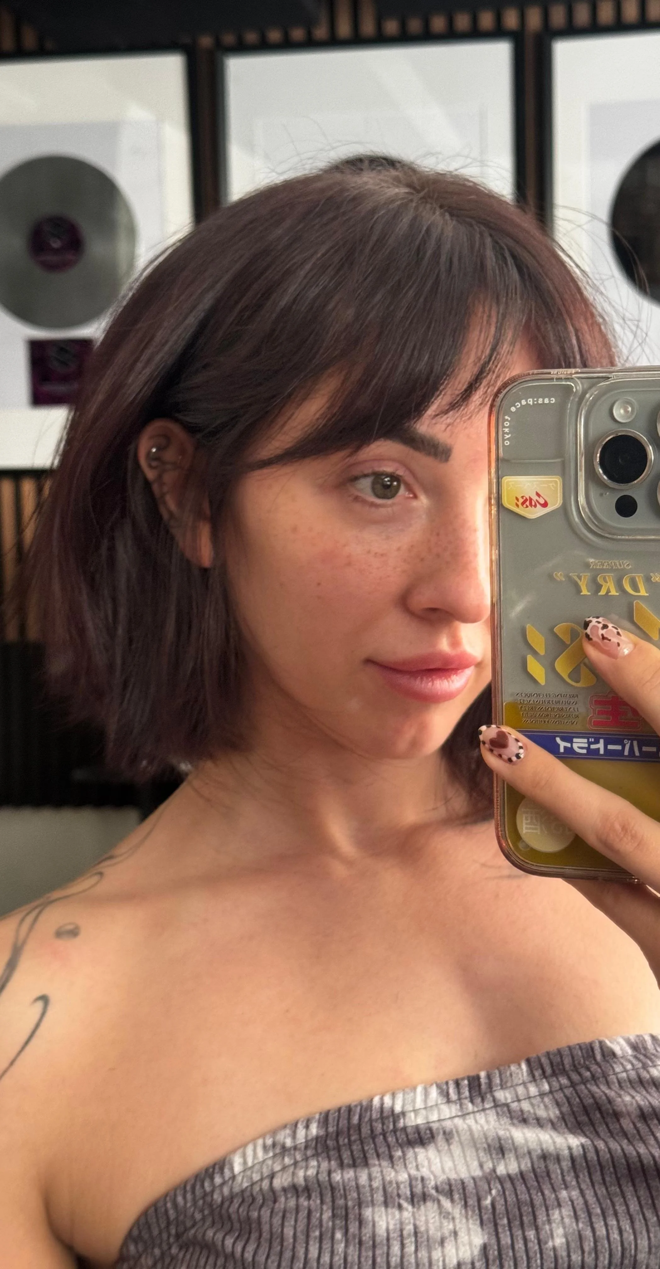Healed faux freckles freckle tattoo pmu uk Leeds Manchester permanent make-up