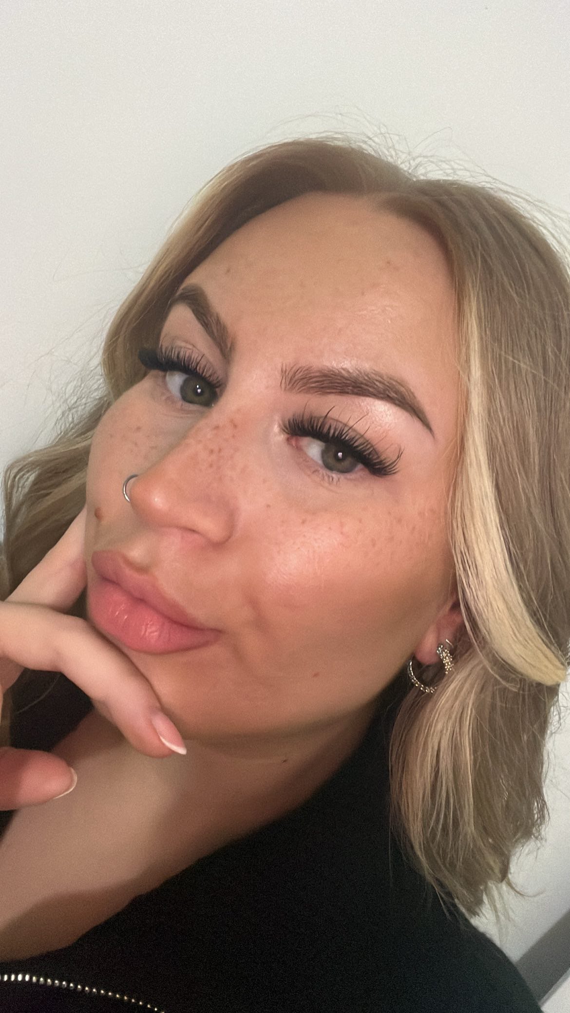 Healed faux freckles freckle tattoo pmu uk Leeds Manchester permanent make-up