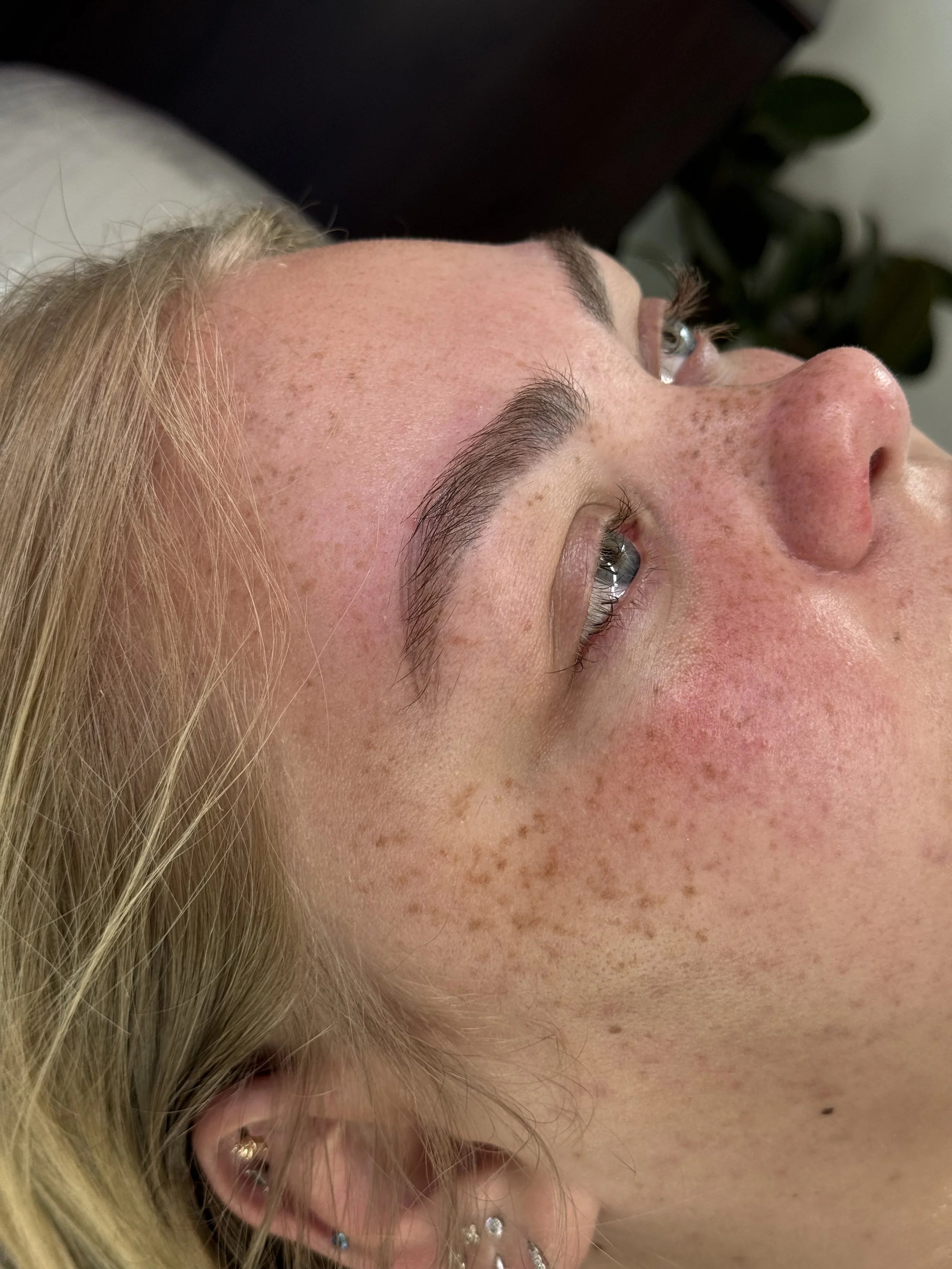 Healed faux freckles freckle tattoo pmu uk Leeds Manchester permanent make-up