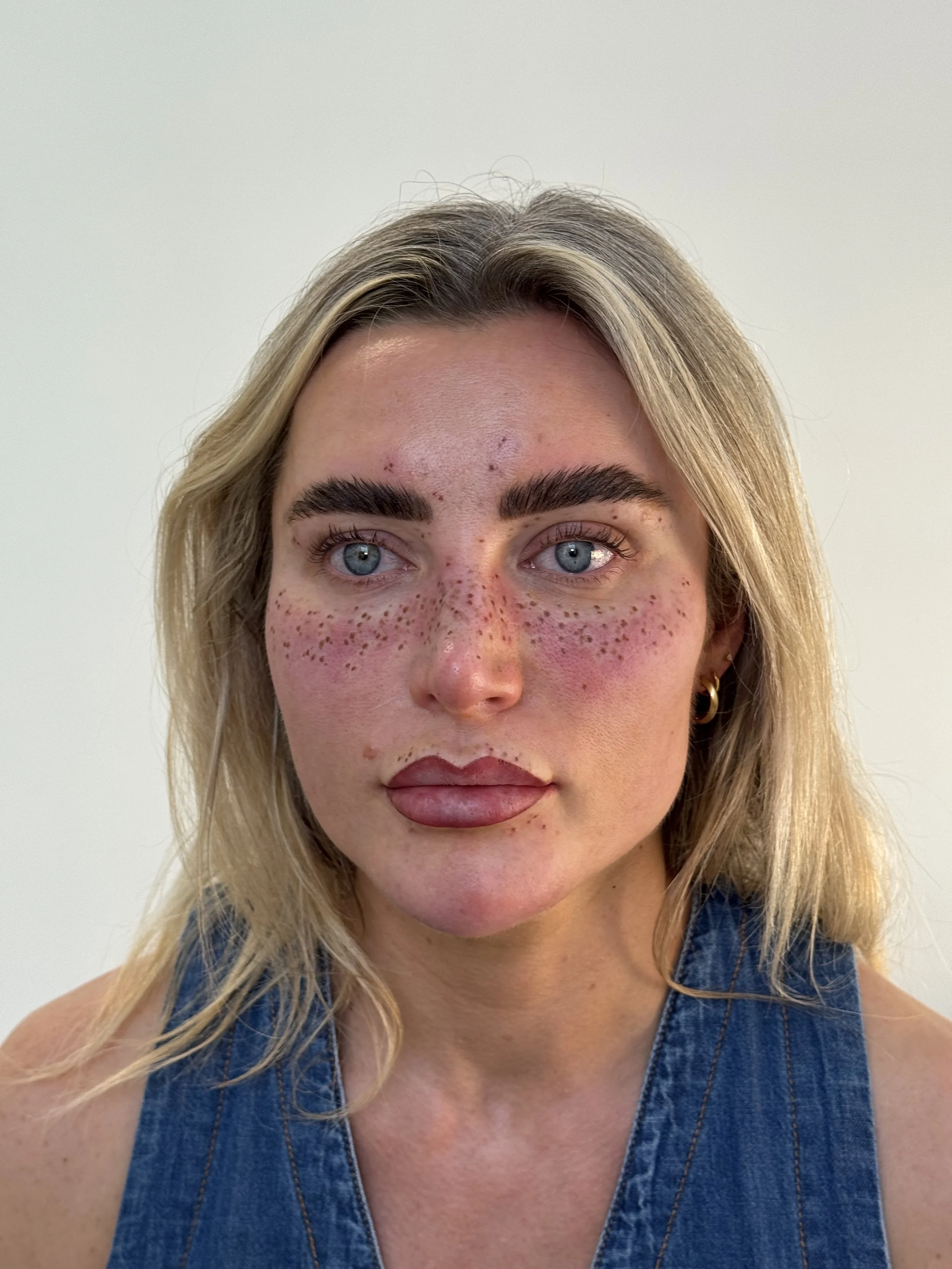 Heavy faux freckle tattoos leeds uk manchester london