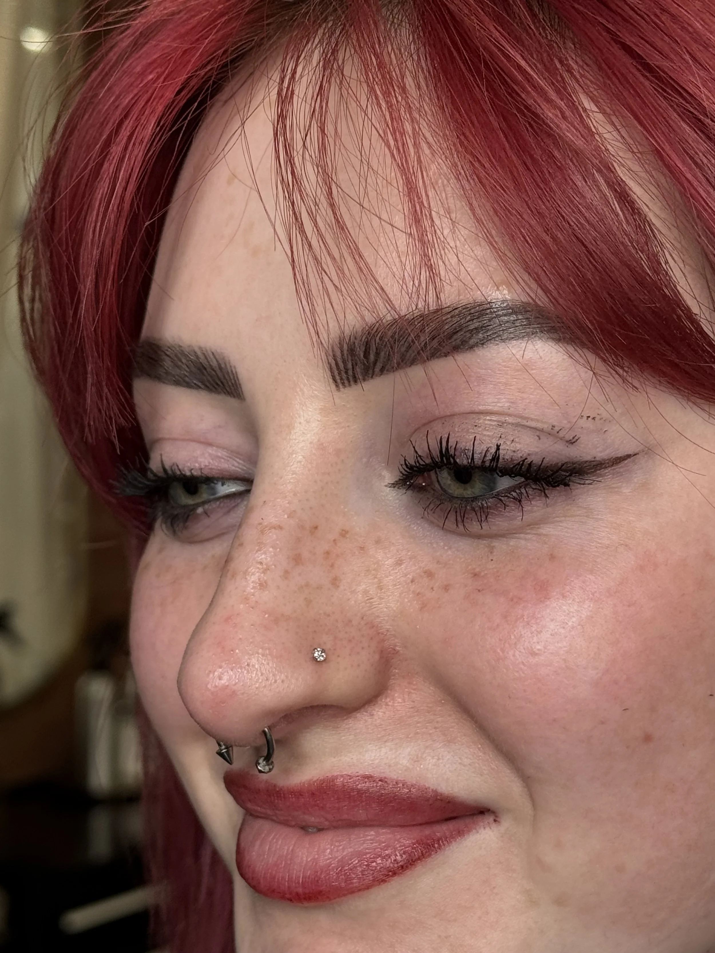 Healed faux freckles freckle tattoo pmu uk Leeds Manchester permanent make-up