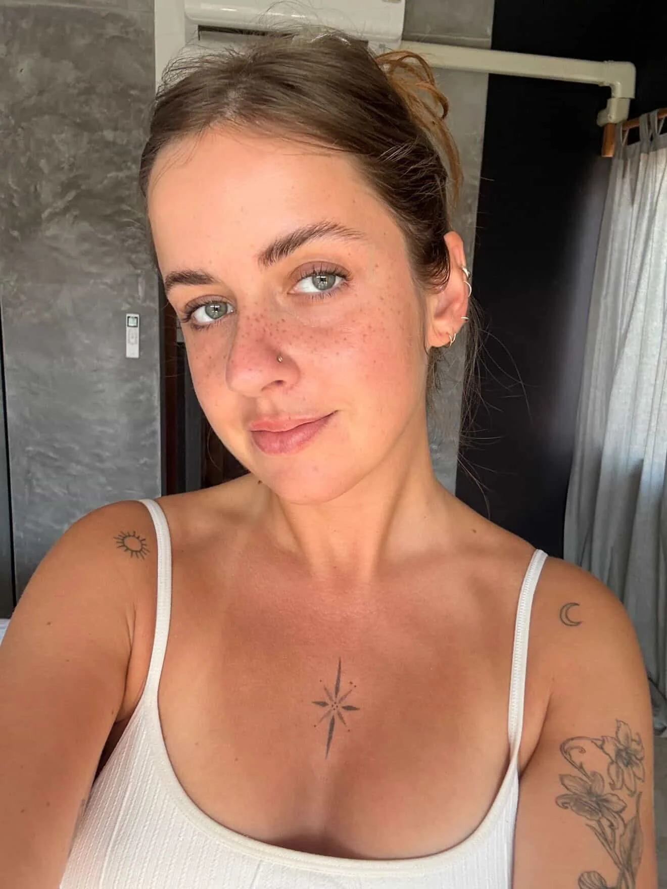 Healed faux freckles freckle tattoo pmu uk Leeds Manchester permanent make-up