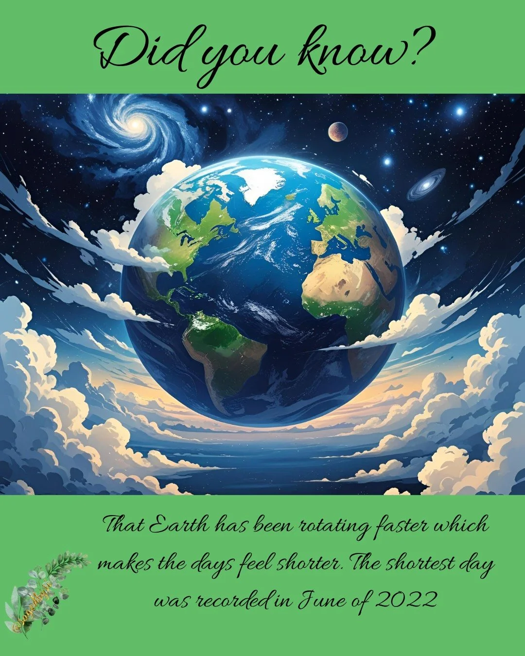 Did you know Earth has been spinning slightly faster in recent years, making some days a bit shorter? The shortest day ever recorded happened on June 29, 2022, when Earth completed its rotation 1.59 milliseconds faster than usual.

#funfacts #science
