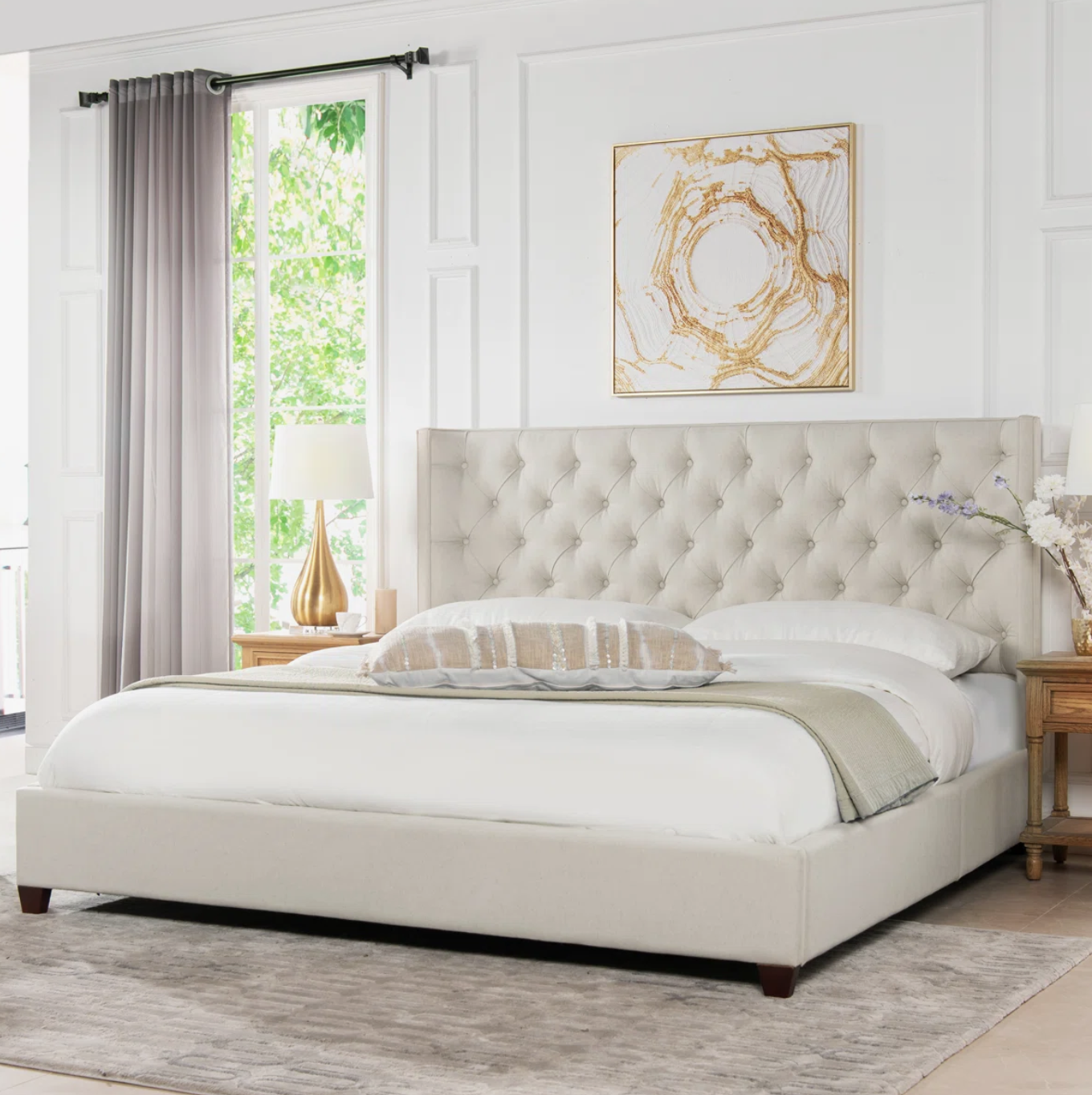 Naveen Upholstered Wingback Bed
By Lark Manor™