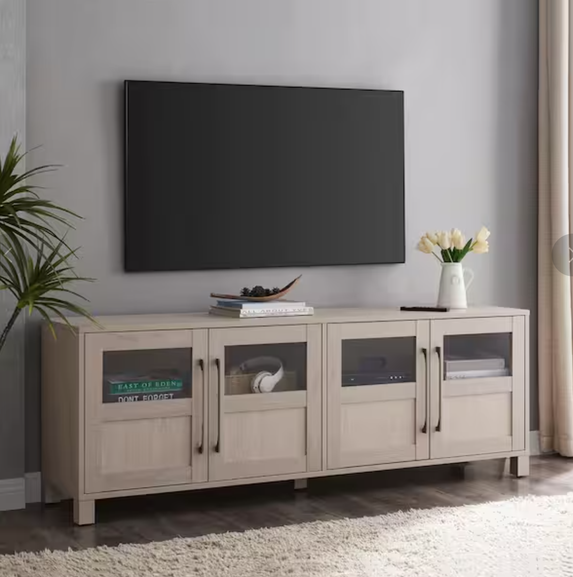 Holbrook 68 in. Alder White TV Stand Fits TV's up to 75 in.