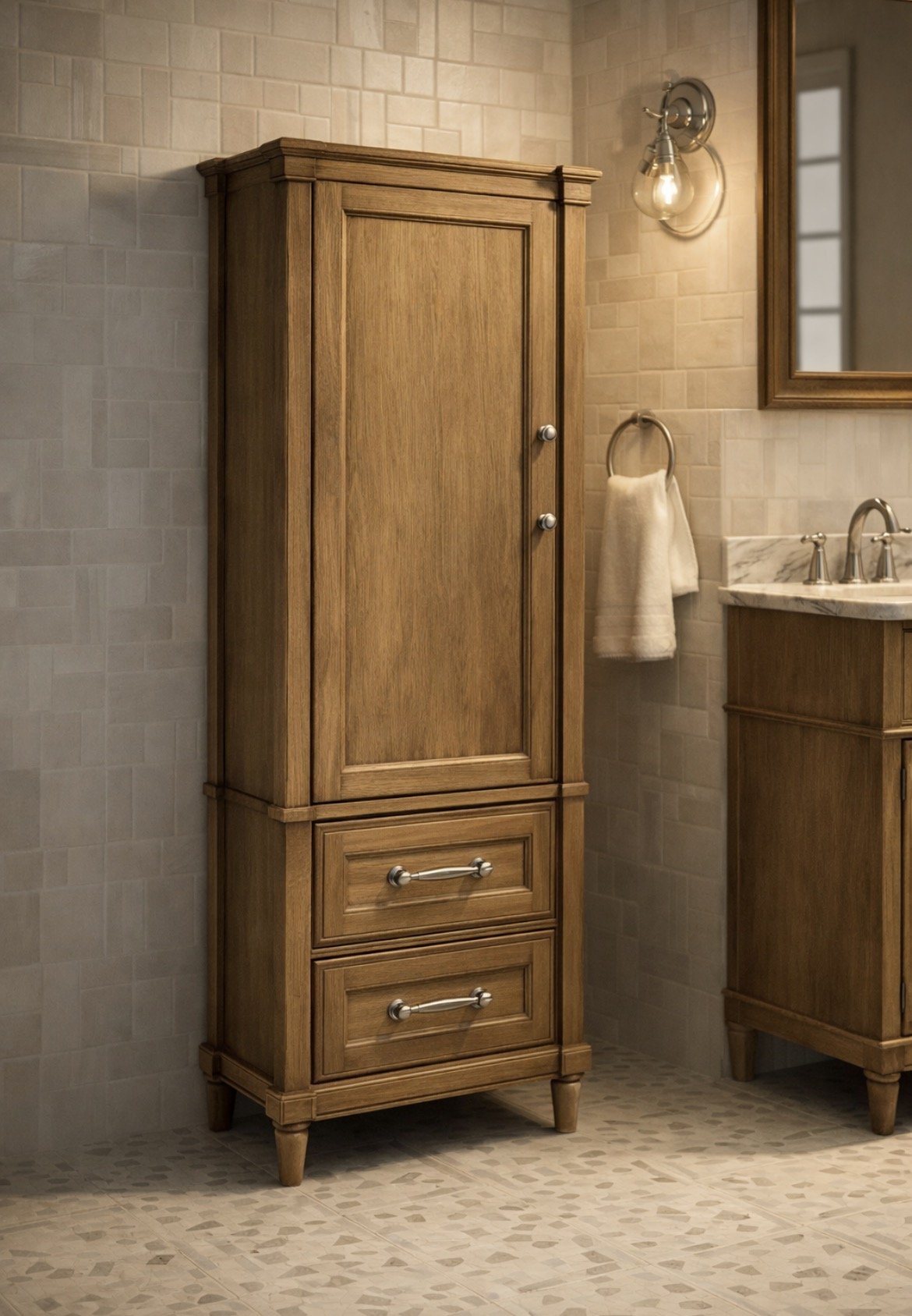 Aberdeen Solid Wood Linen Cabinet