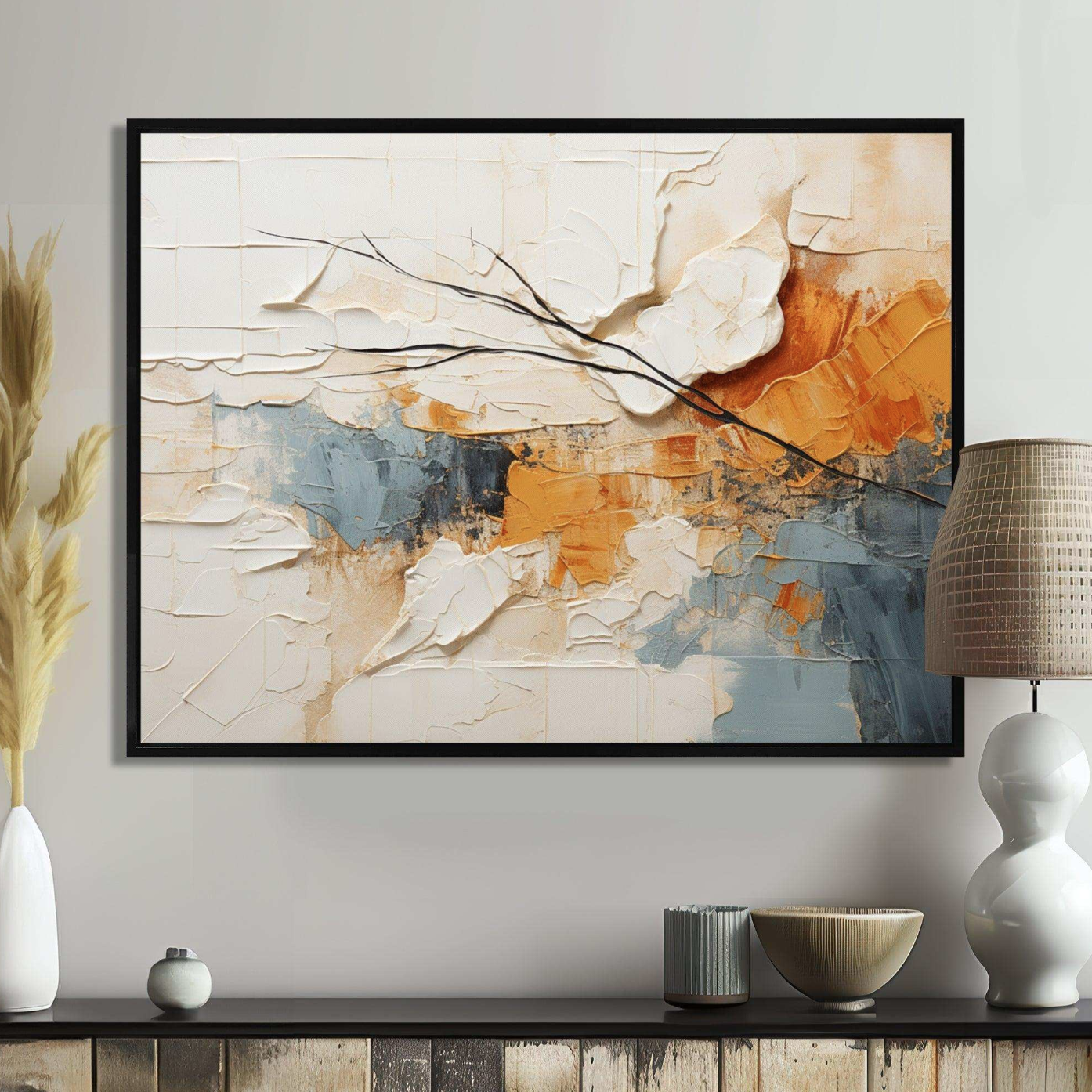 Minimalism Modern Scandinavian Serenity Art - Landscapes Canvas Wall Art