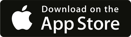 Apple logo with text 'Download on the App Store' on a black background.