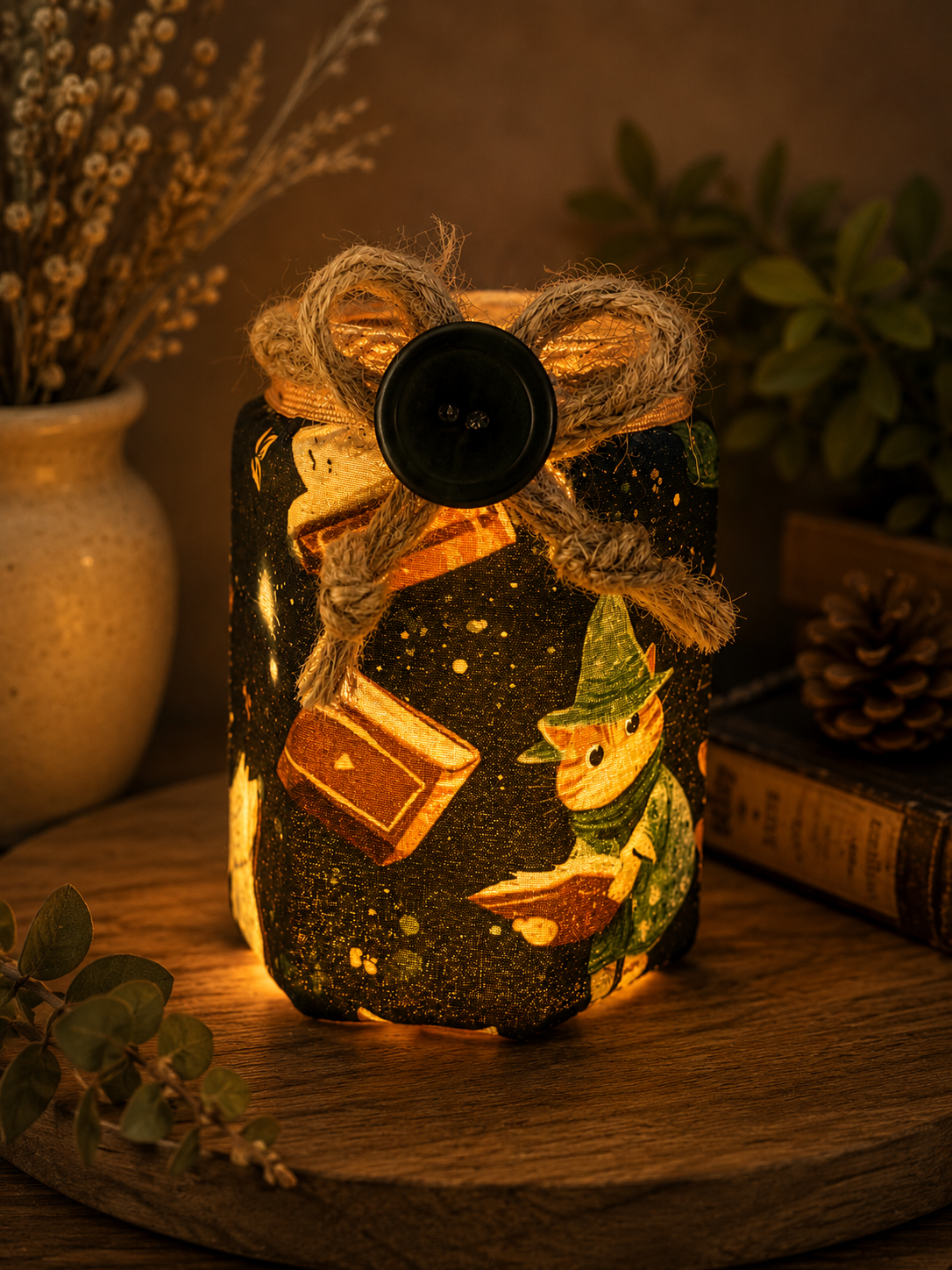 "Cats" a Spell Flameless Candleholder Medium Hexagonal