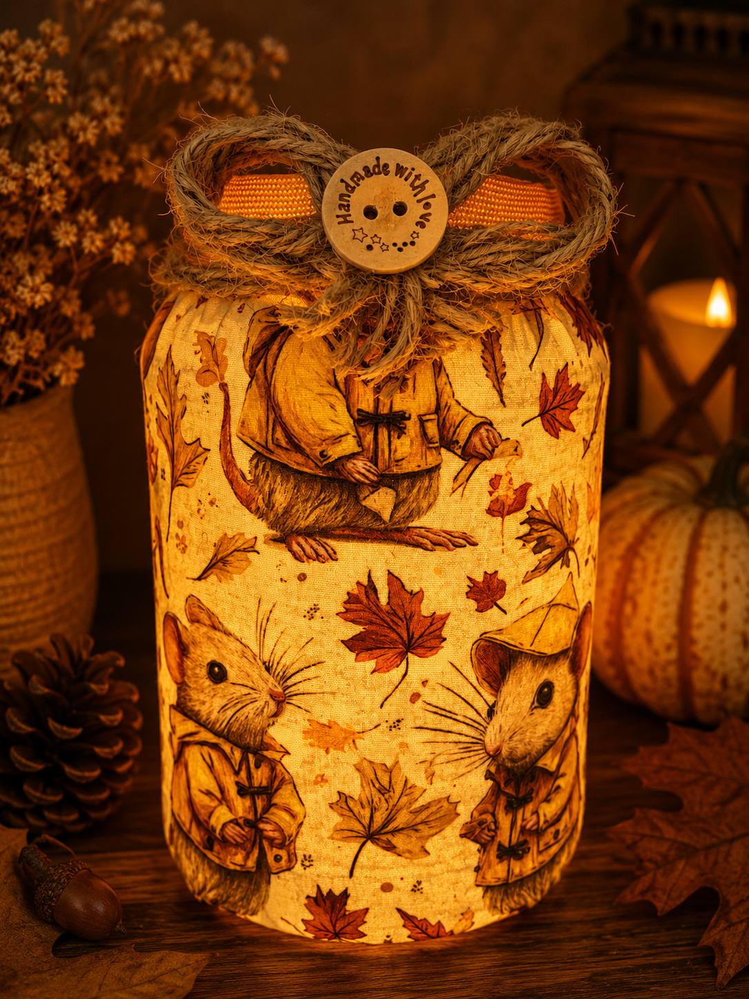 A Tiny Rainy Day Flameless Candleholder Large
