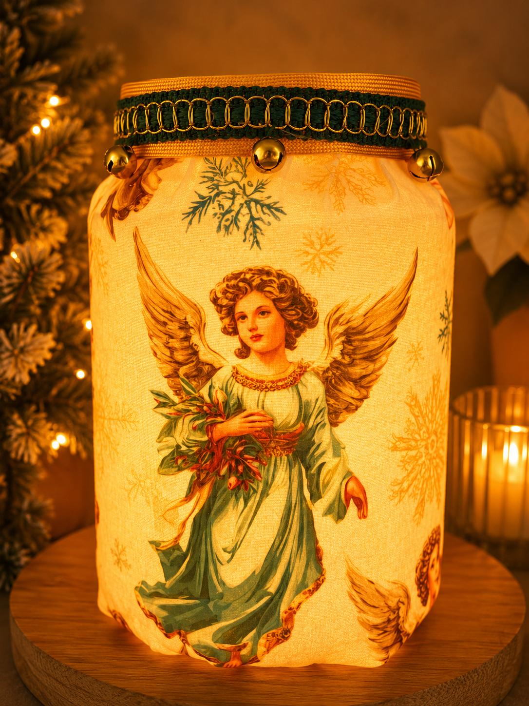 Angels We Have Heard on High Flameless Candleholder Large