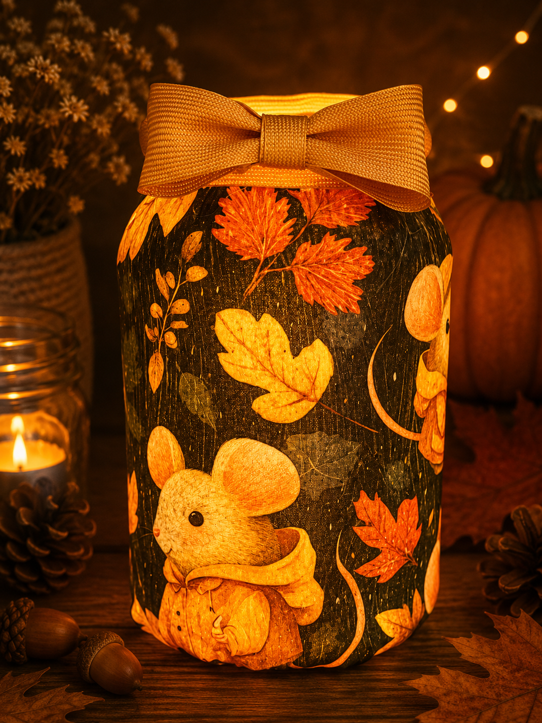 A Tiny Stormy Day Flameless Candleholder Large