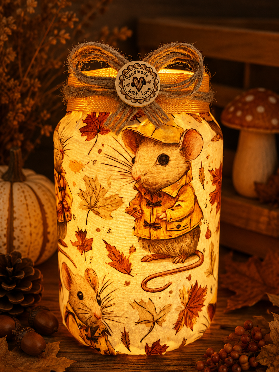A Tiny Rainy Day Flameless Candleholder Large