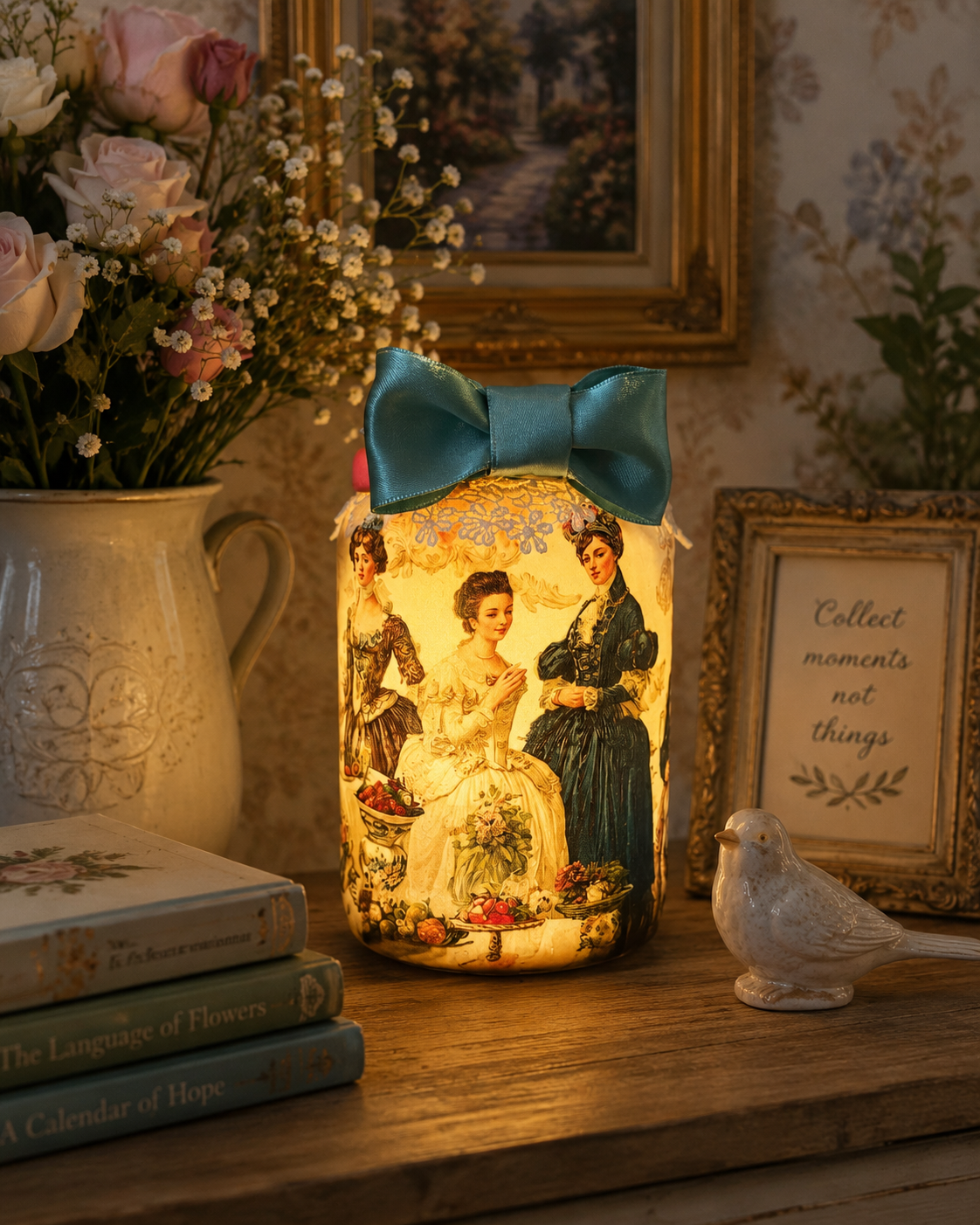 Gathering of Society Secrets Flameless Candleholder Large Bell Jar