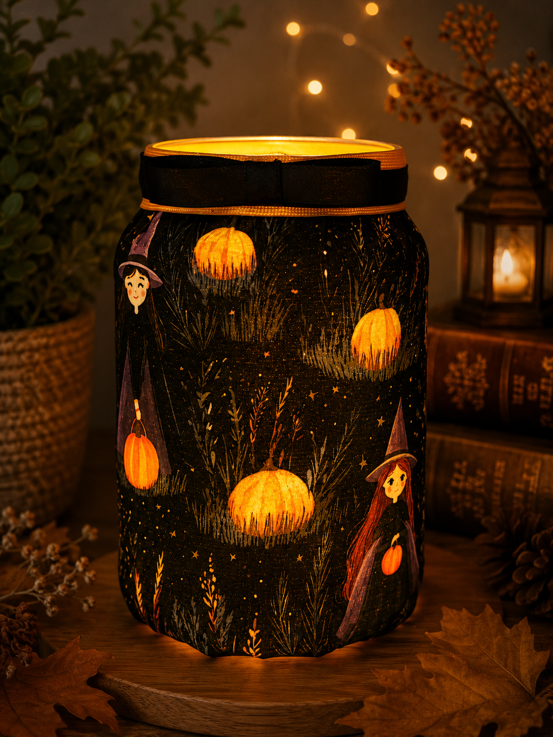 A Spell of Fun in the Pumpkin Patch Flameless Candleholder Large