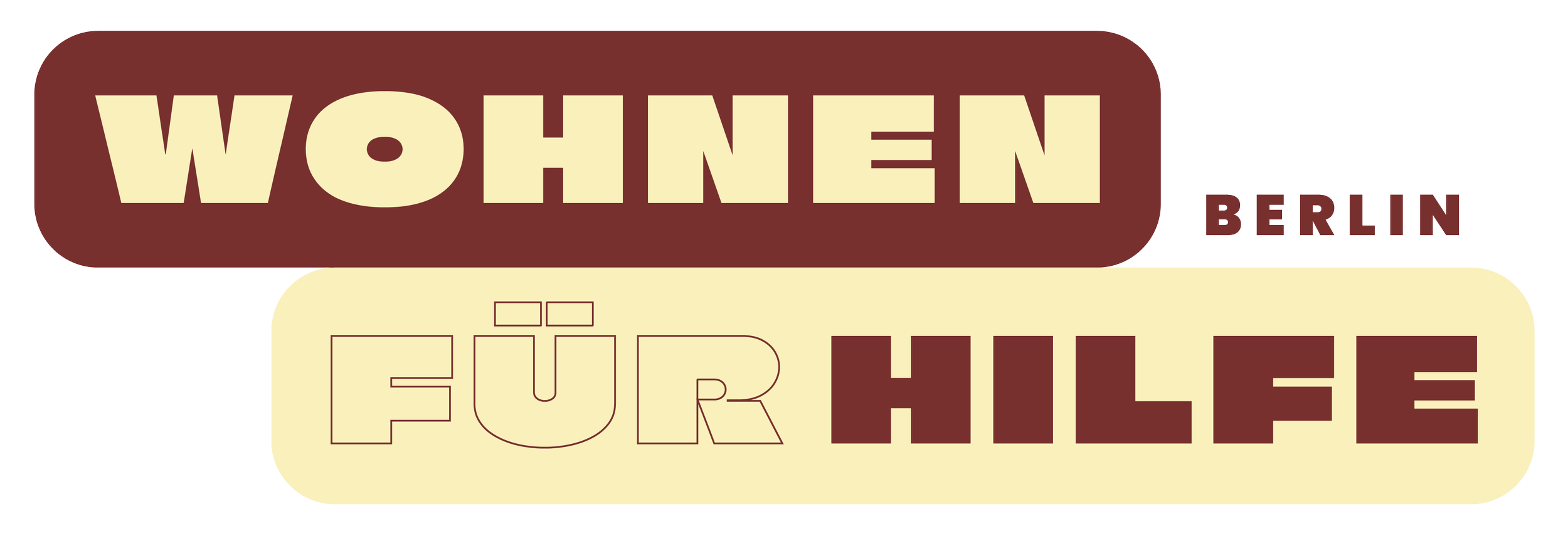Das Logo von WOHNEN FÜR HILFE BERLIN.