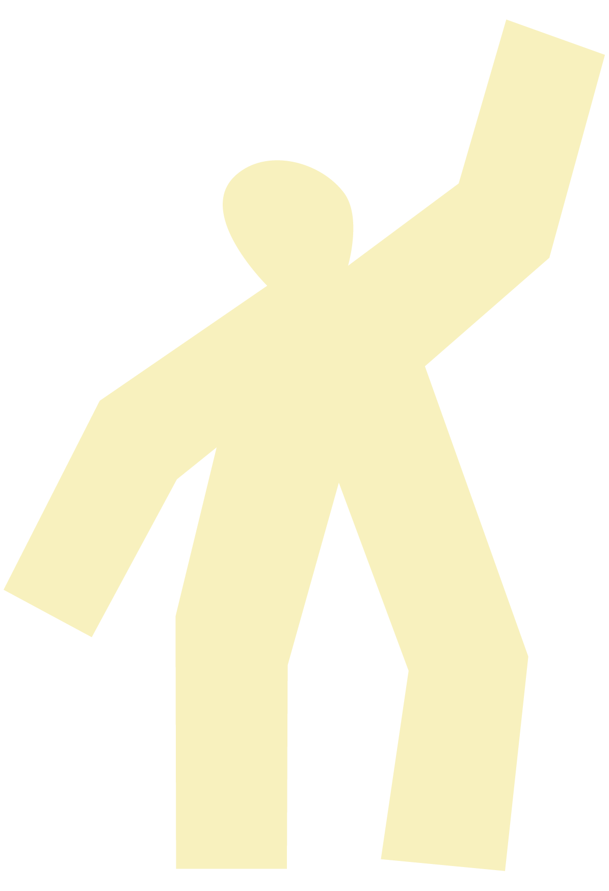 Grafik einer Person, die die Hand zum Einklatschen hebt.