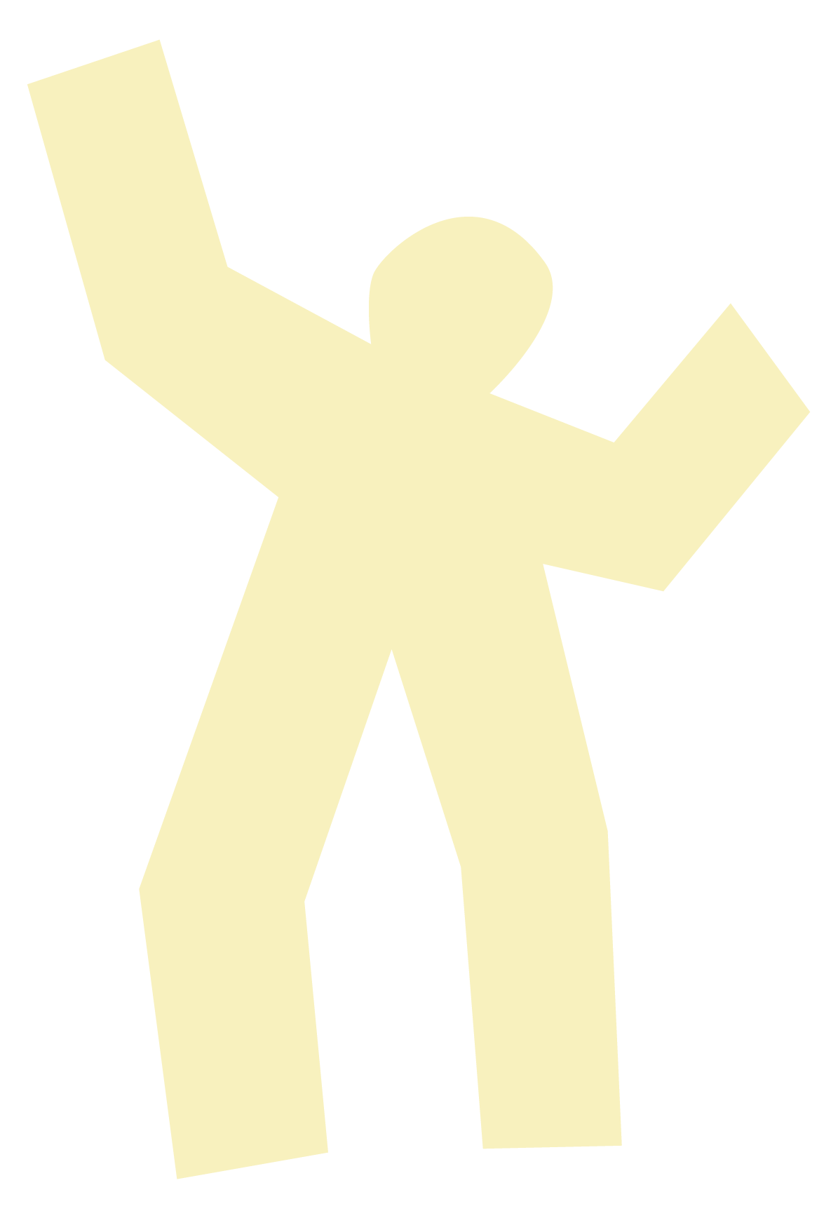 Grafik einer Person, die die Hand zum Einklatschen hebt.