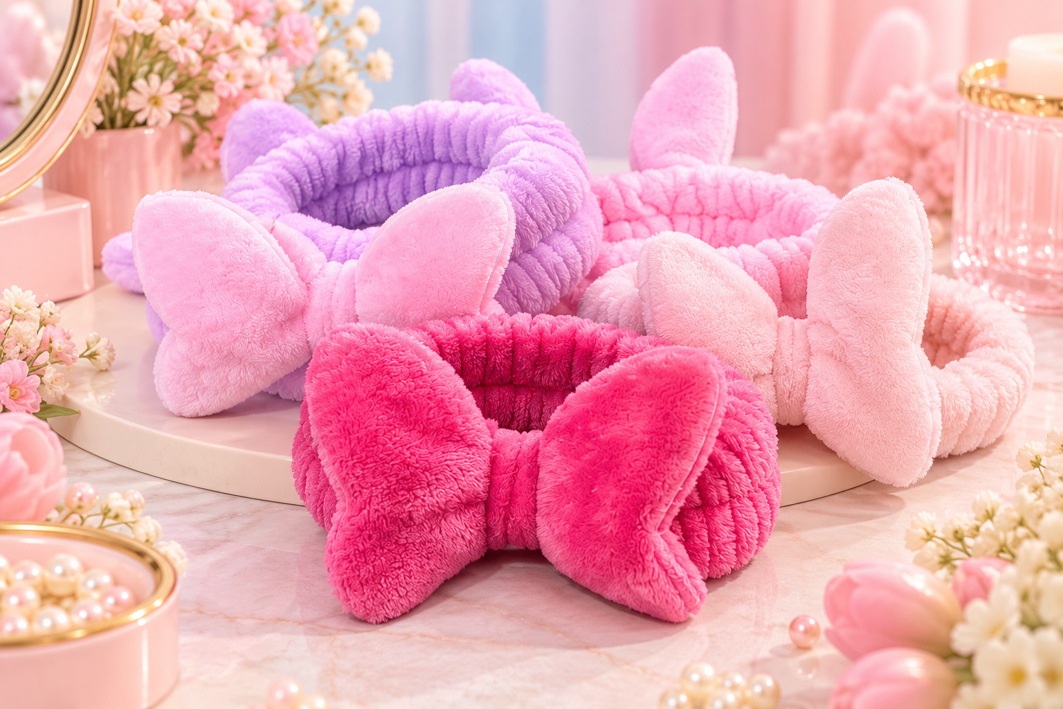 Dreamy Pastel Bow Headband Vanity Display.png