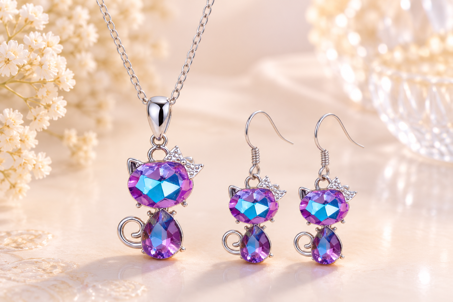 Pastel Cat Gemstone Jewelry Set.png