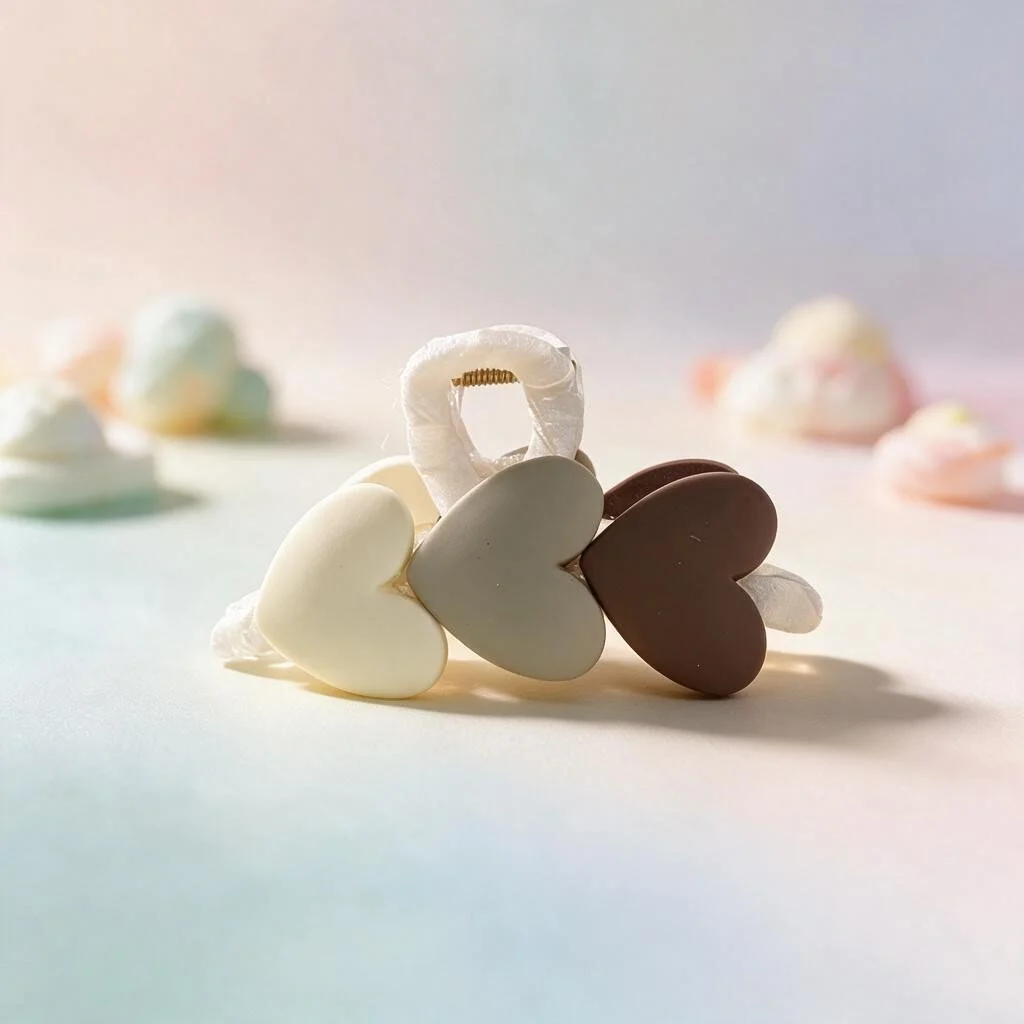 Sweet Heart Hair Claw Clip
