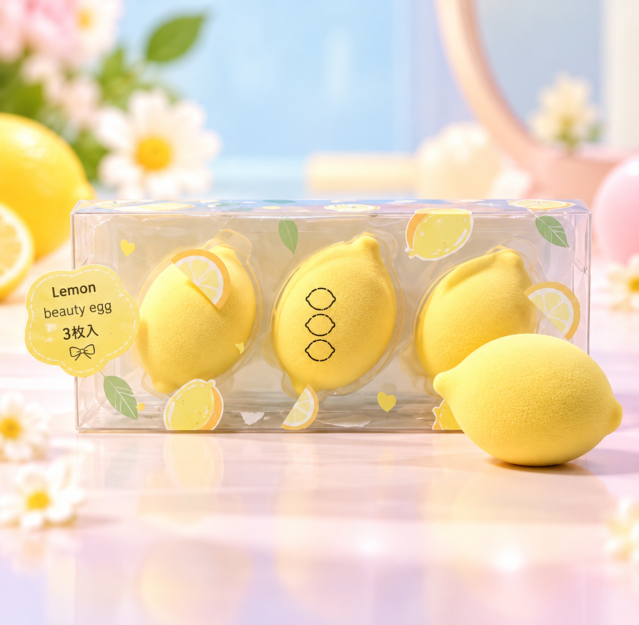 Fruit Beauty Blender Sponge Set – 3 Pieces