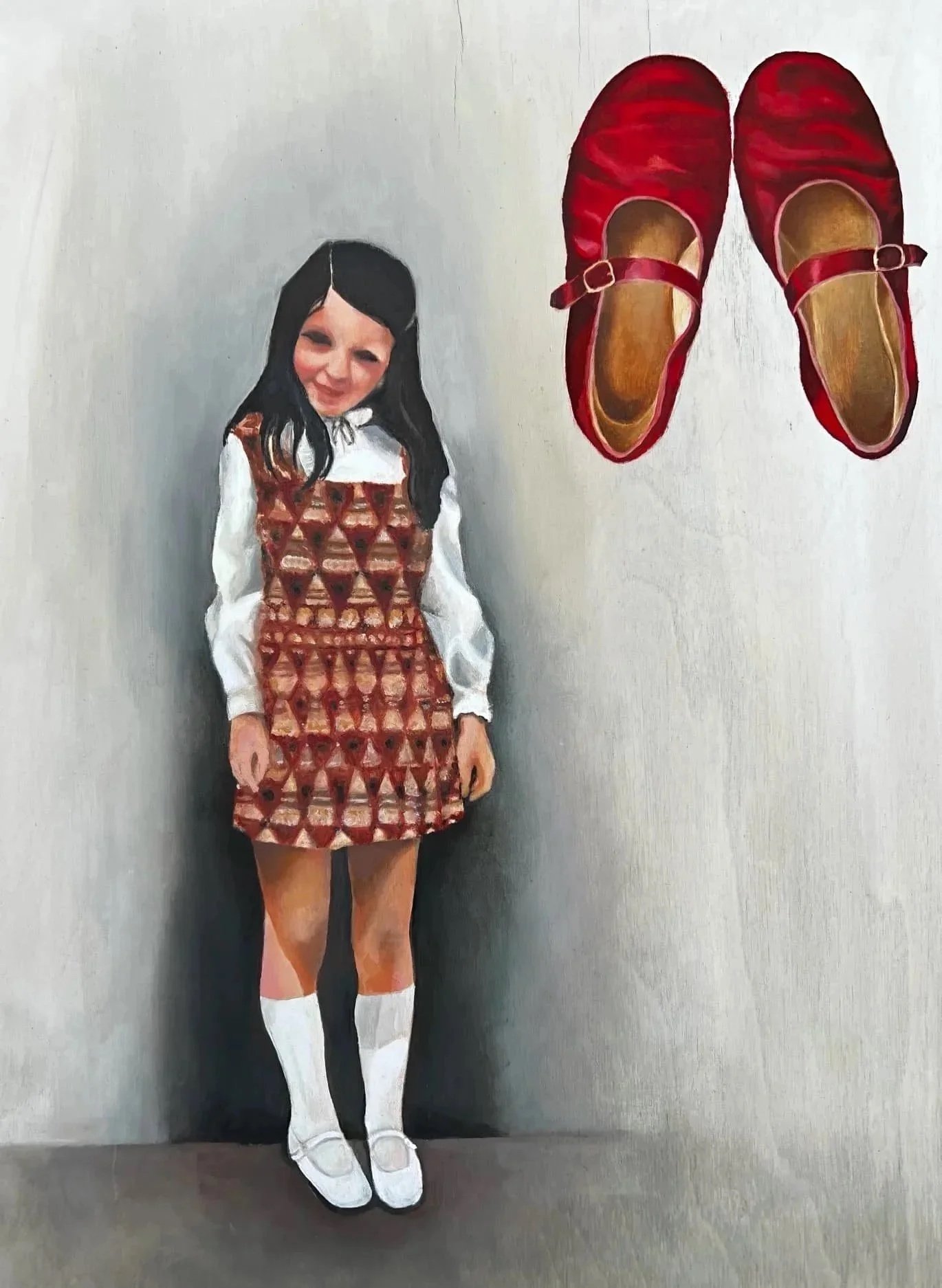 'Goody two shoes'

Oil on birch panel,  30cm x 40cm