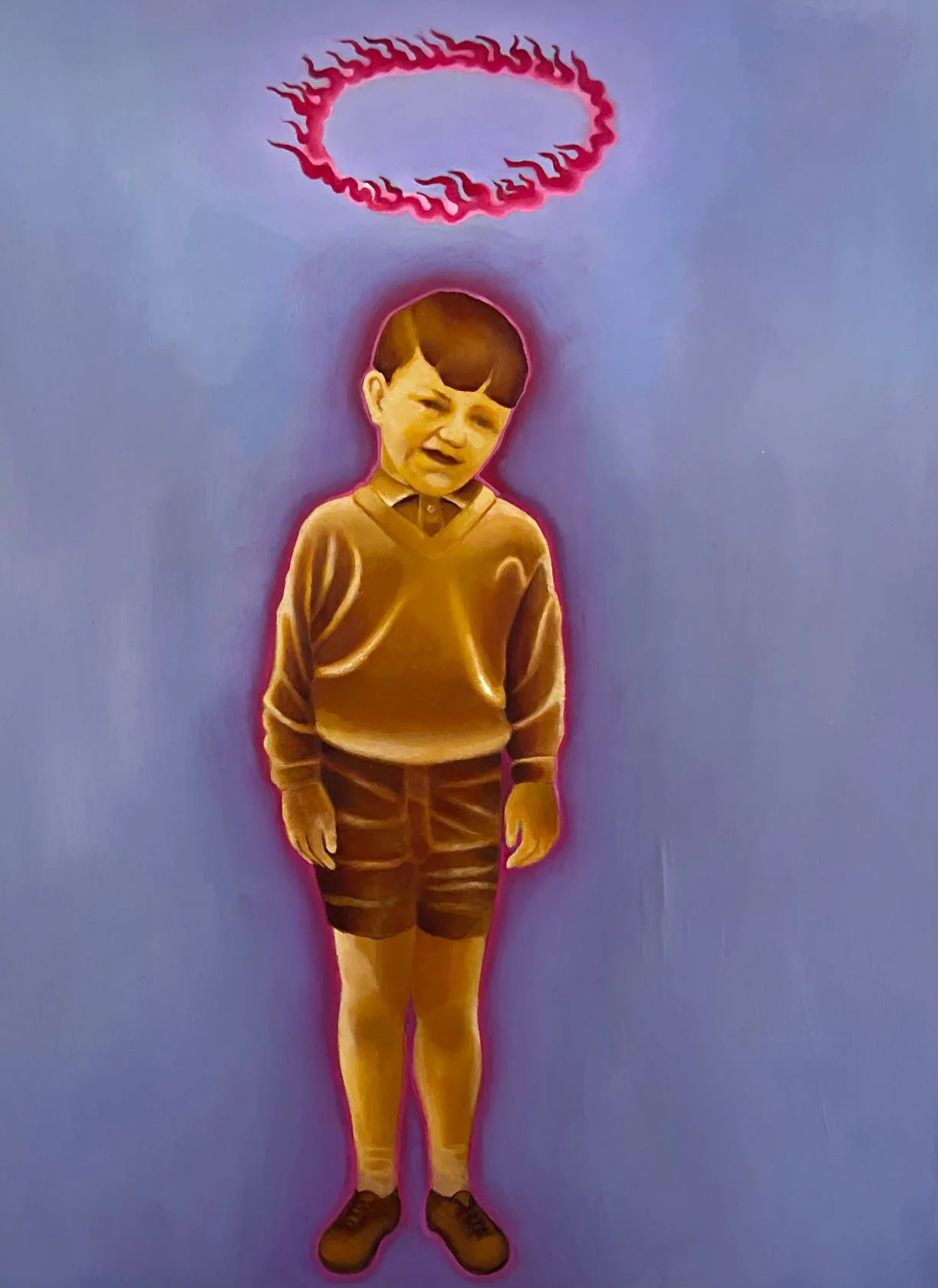 'The golden child'

Oil on birch panel,  30cm x 40cm