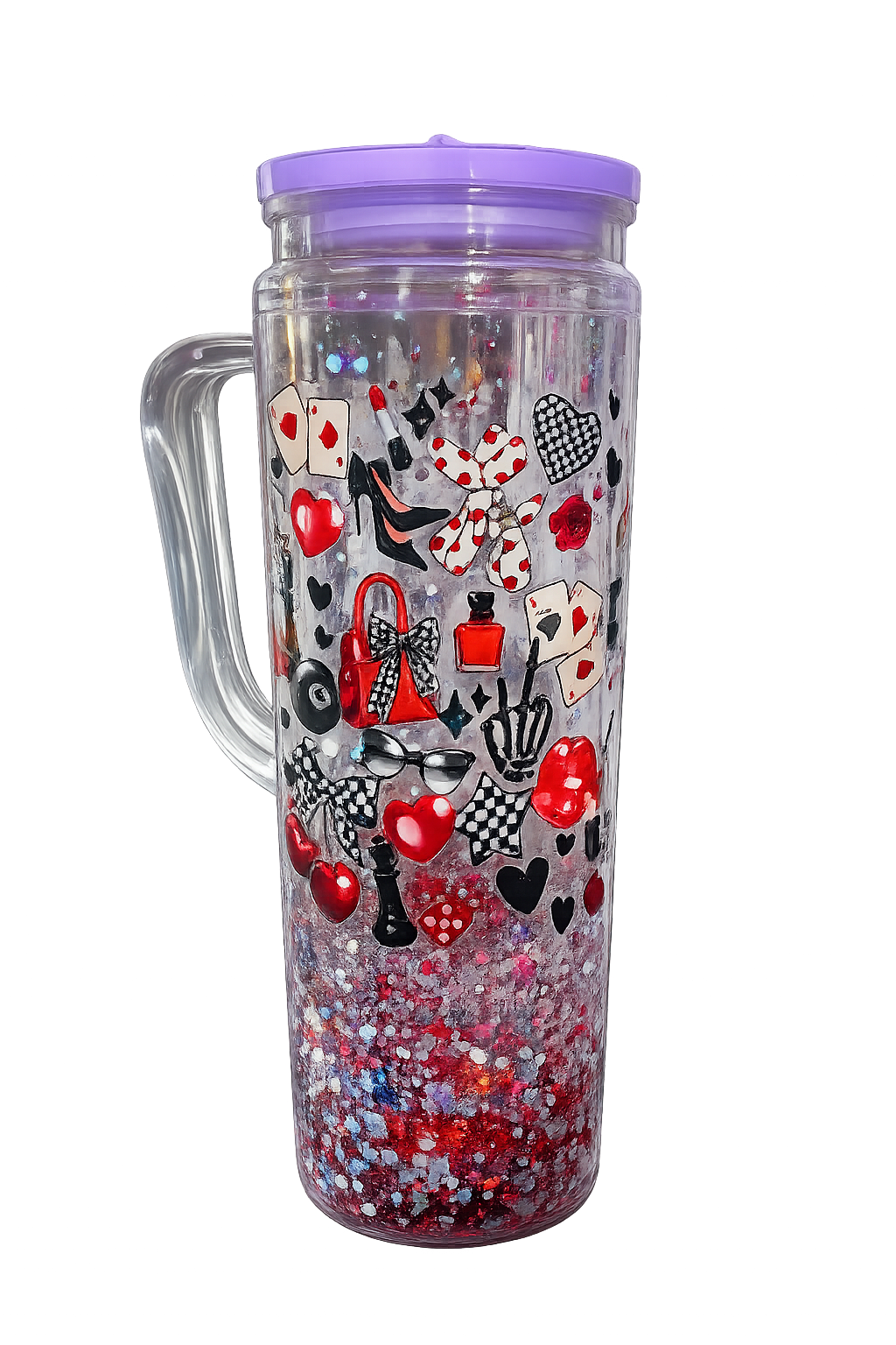 16oz Tall Acrylic Handles