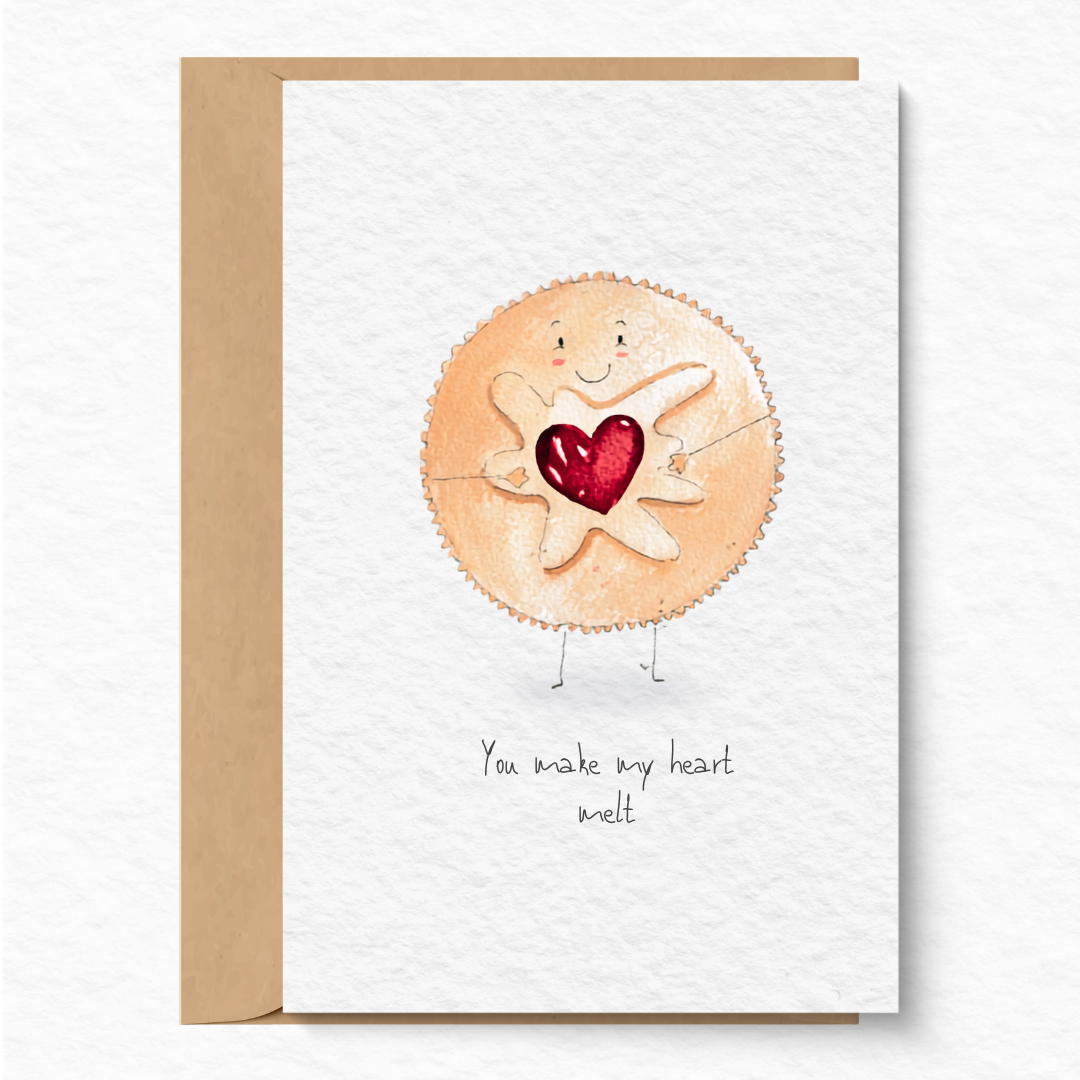 Jammy dodger greeting card A6