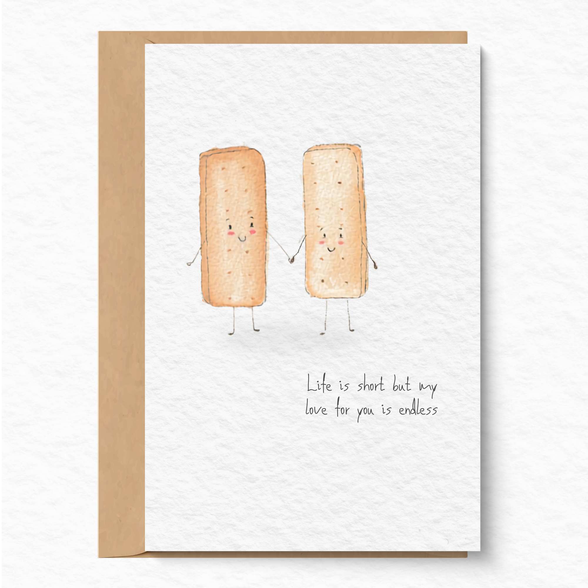 Shortbread greeting card A6