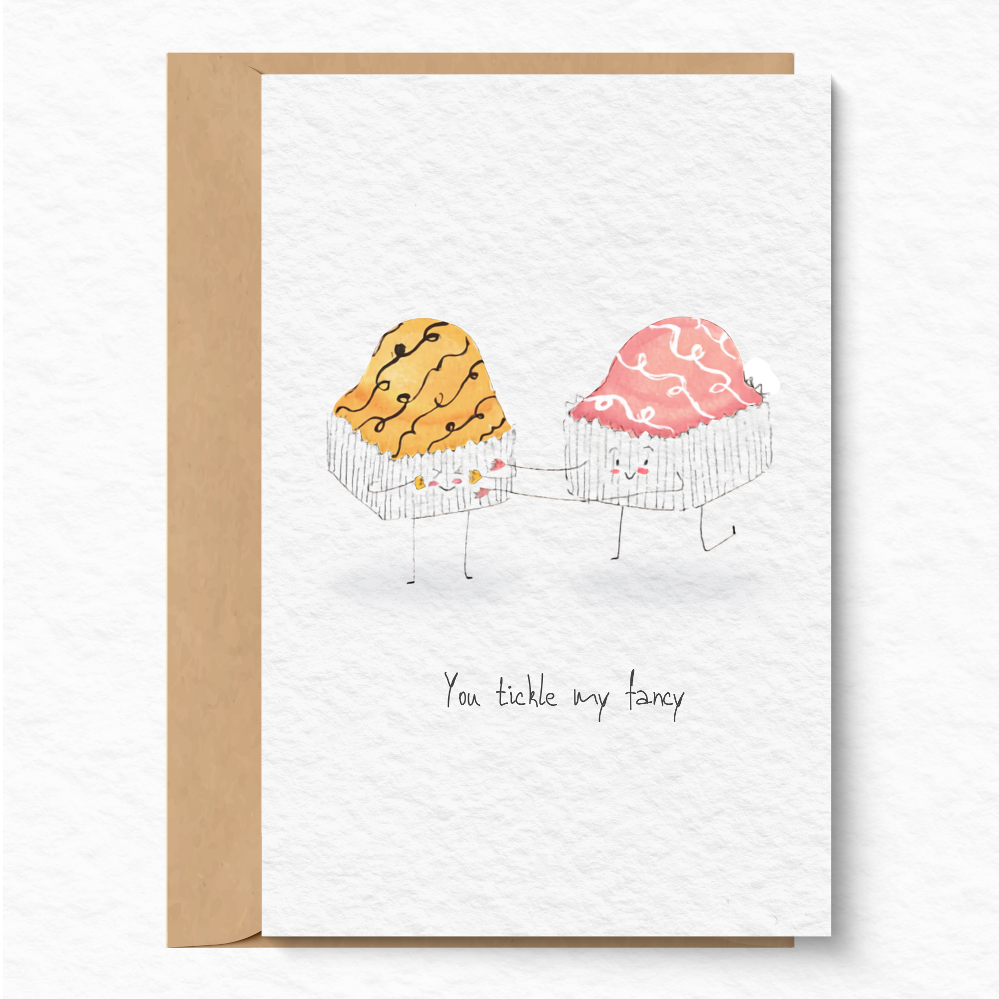 French fancy duo greeting card A6