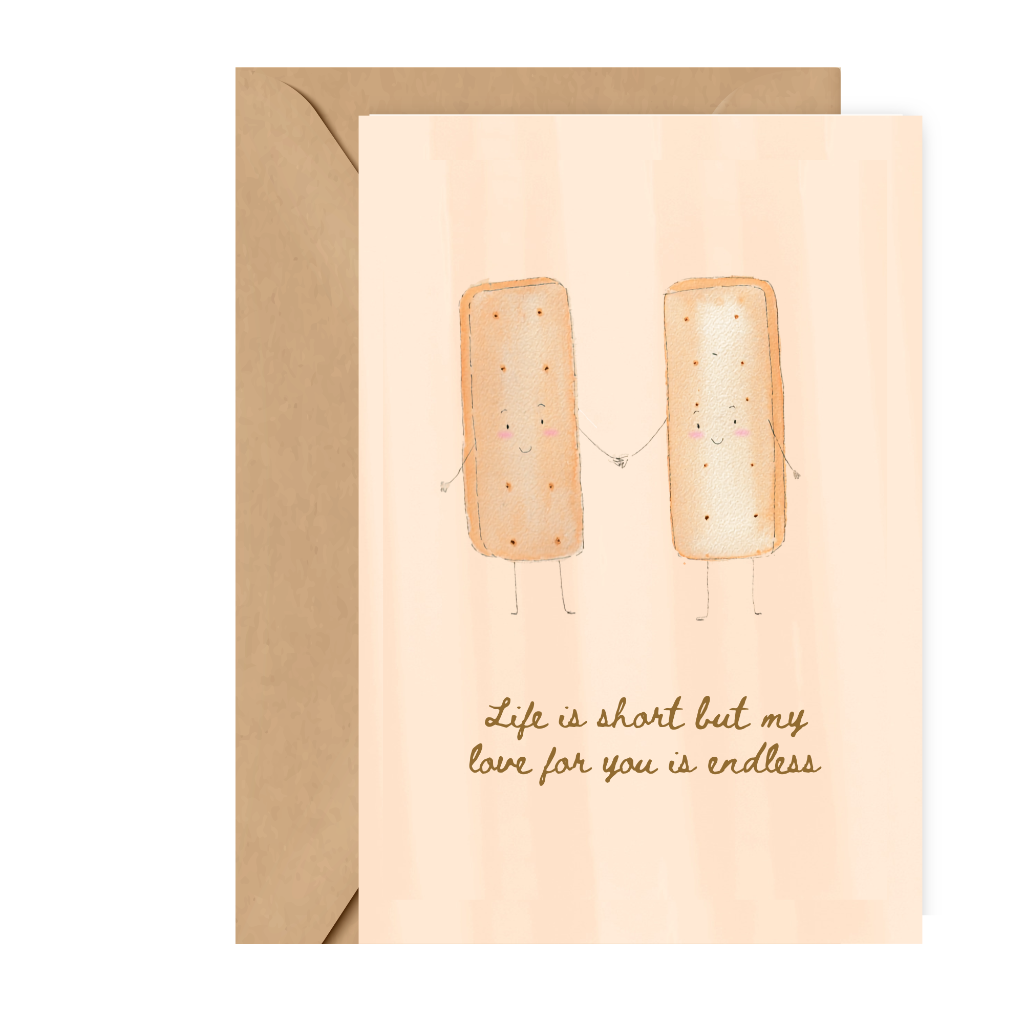 Shortbread greeting card A6
