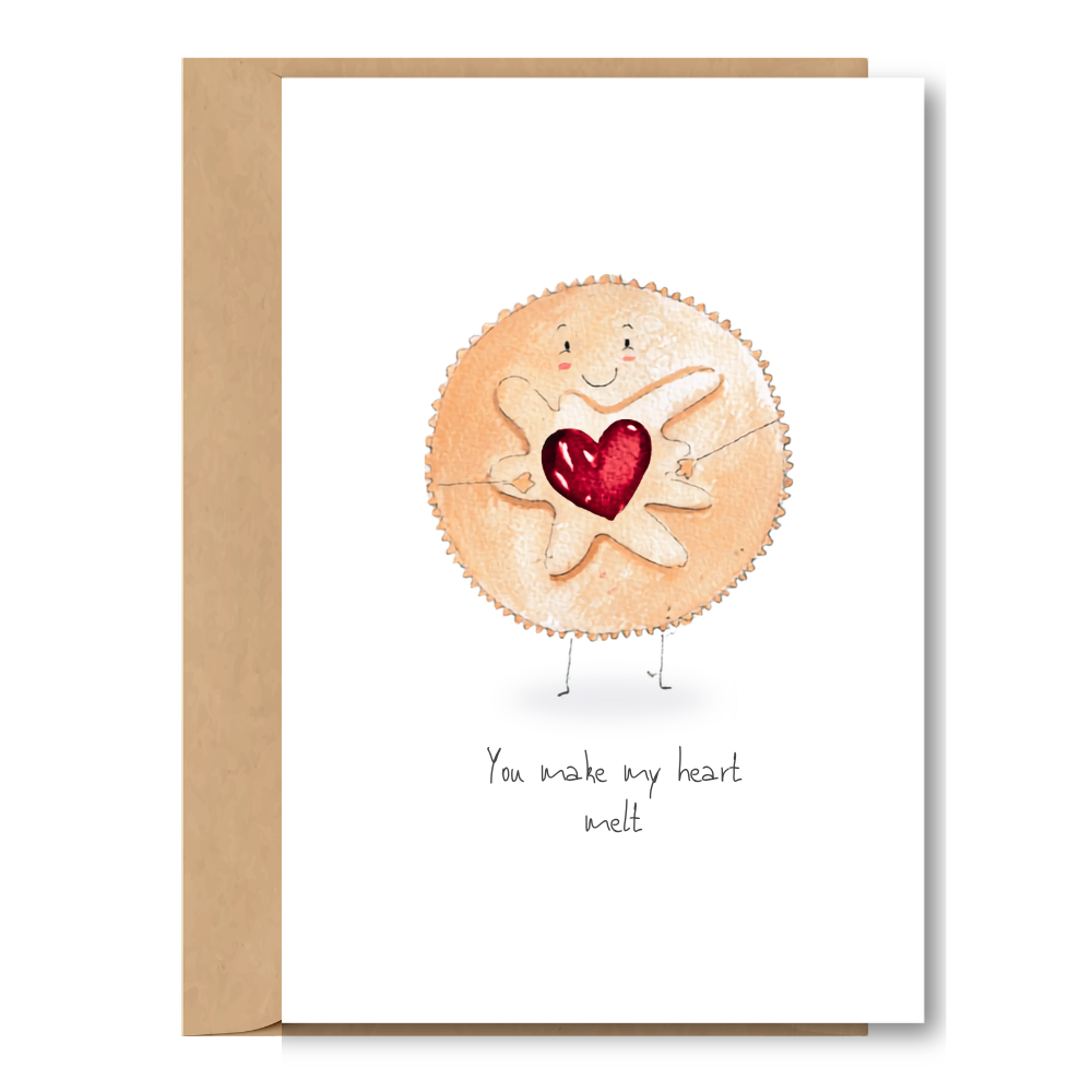 Jammy dodger greeting card A6