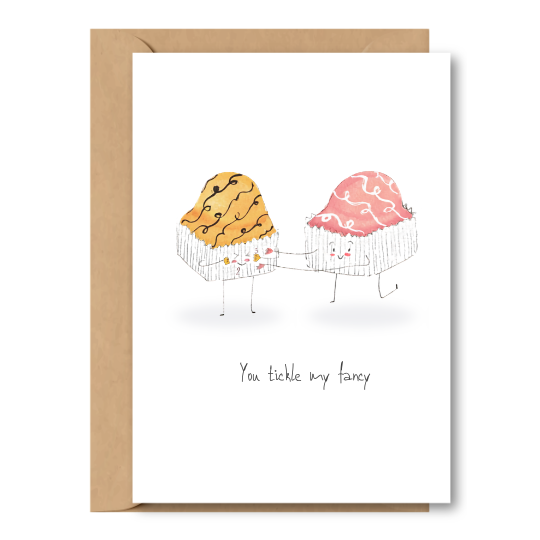 French fancy duo greeting card A6