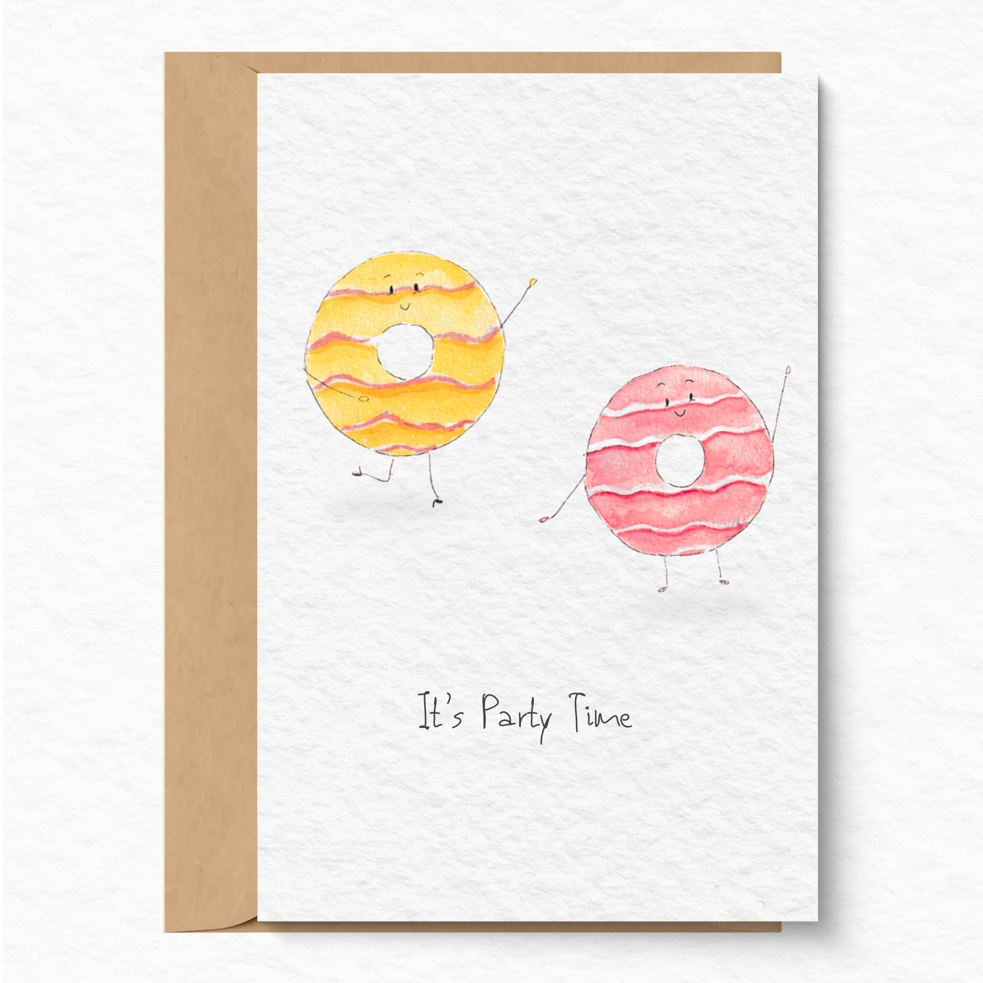 Party ring duo greeting card A6