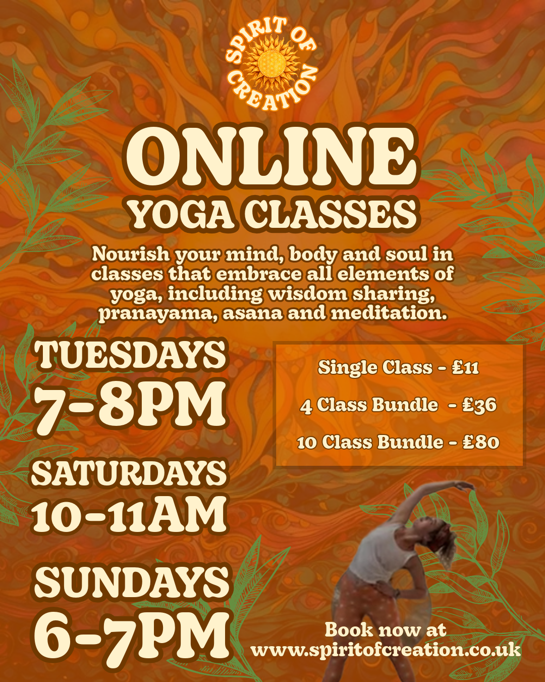 Online Yoga ~ 4 Class Bundle