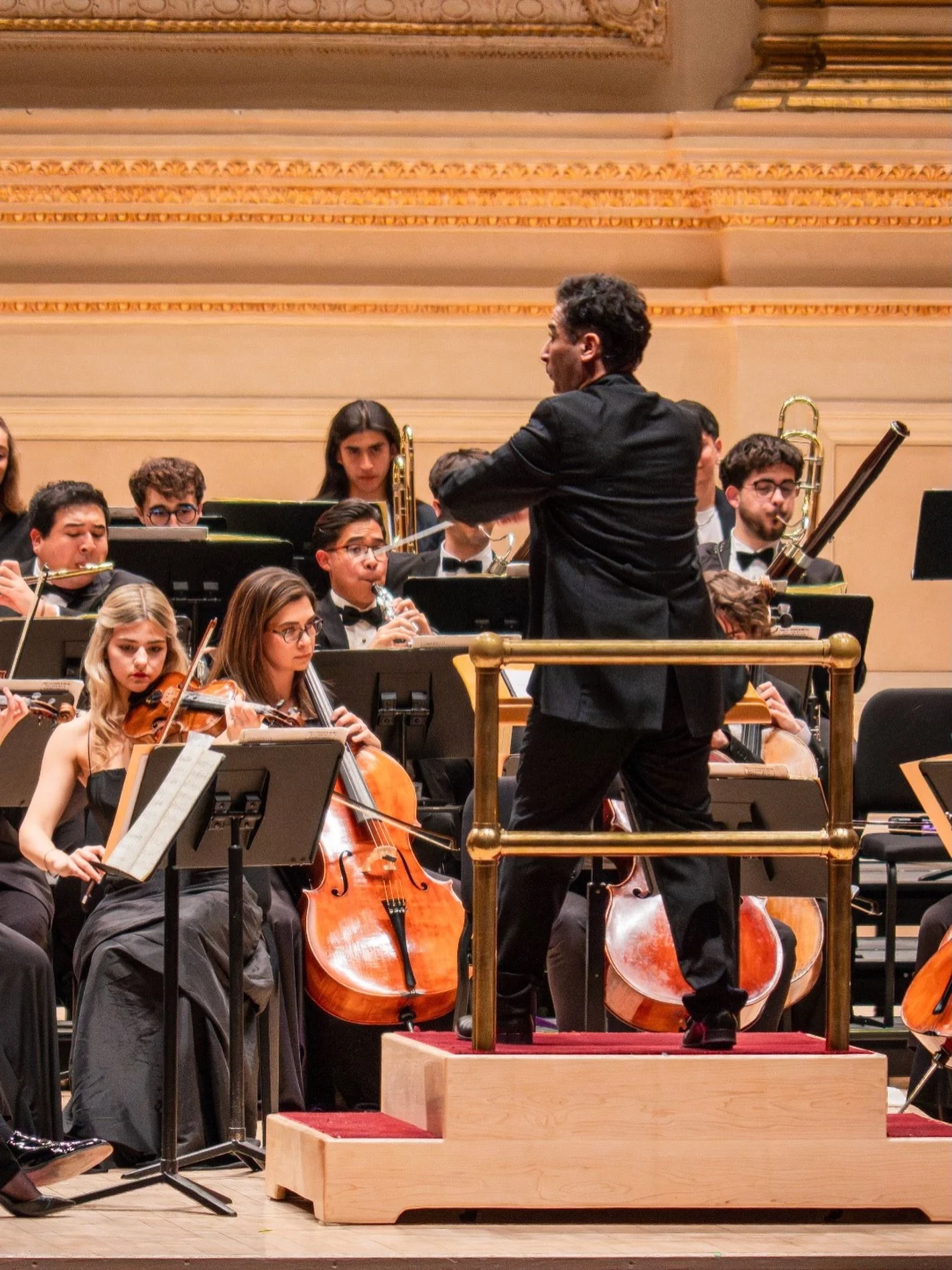 Emirati Cellist Elham Al Marzooqi, as part of World Premiere of &lsquo;A Journey to the New World&rsquo;, presented by the Reina Sof&iacute;a School of Music in collaboration with the Abu Dhabi Festival. Courtesy of Reina Sof&iacute;a School of Music